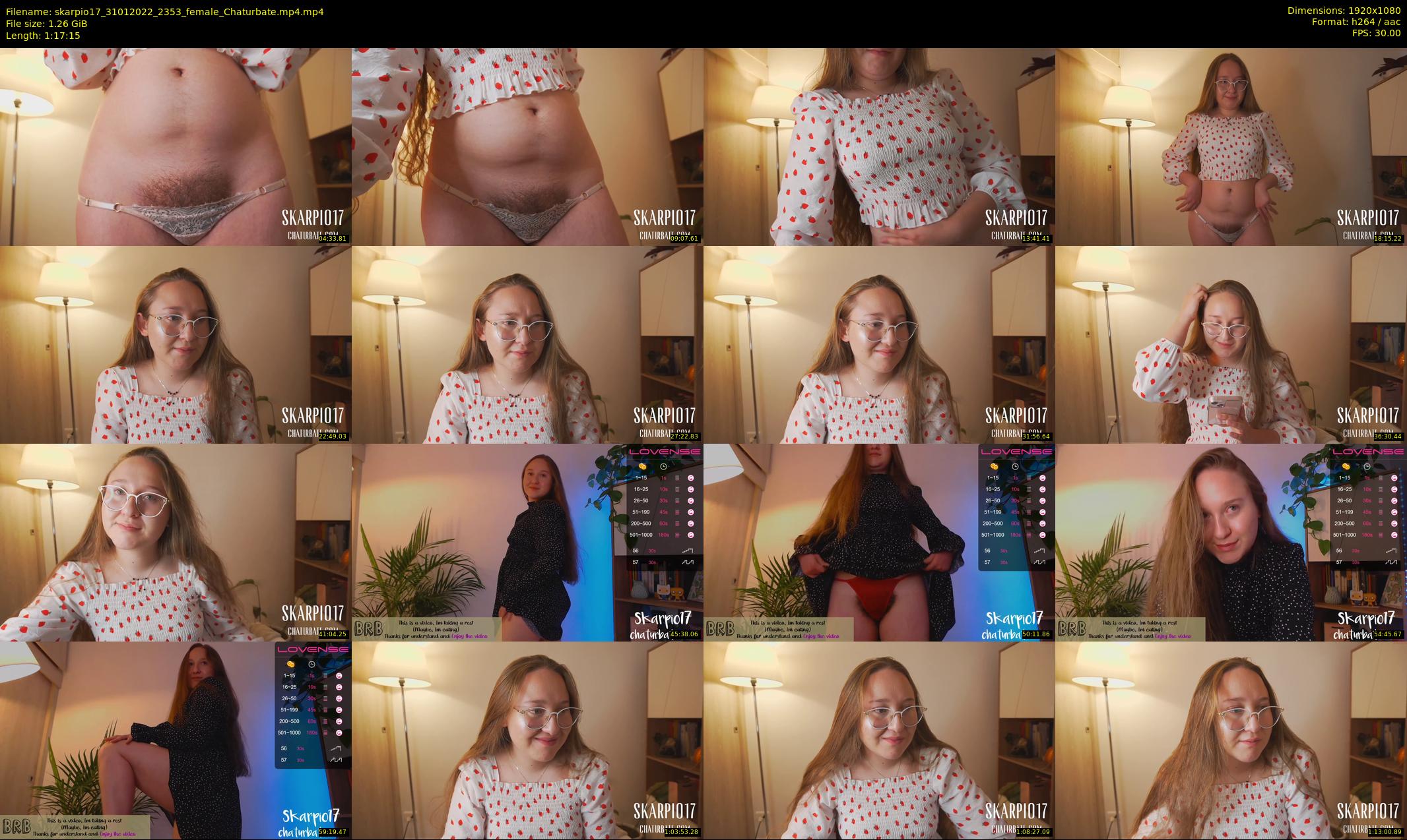 skarpio17 — 78 minute Chaturbate female cam show recording, 1080p, Jan 31, 2022