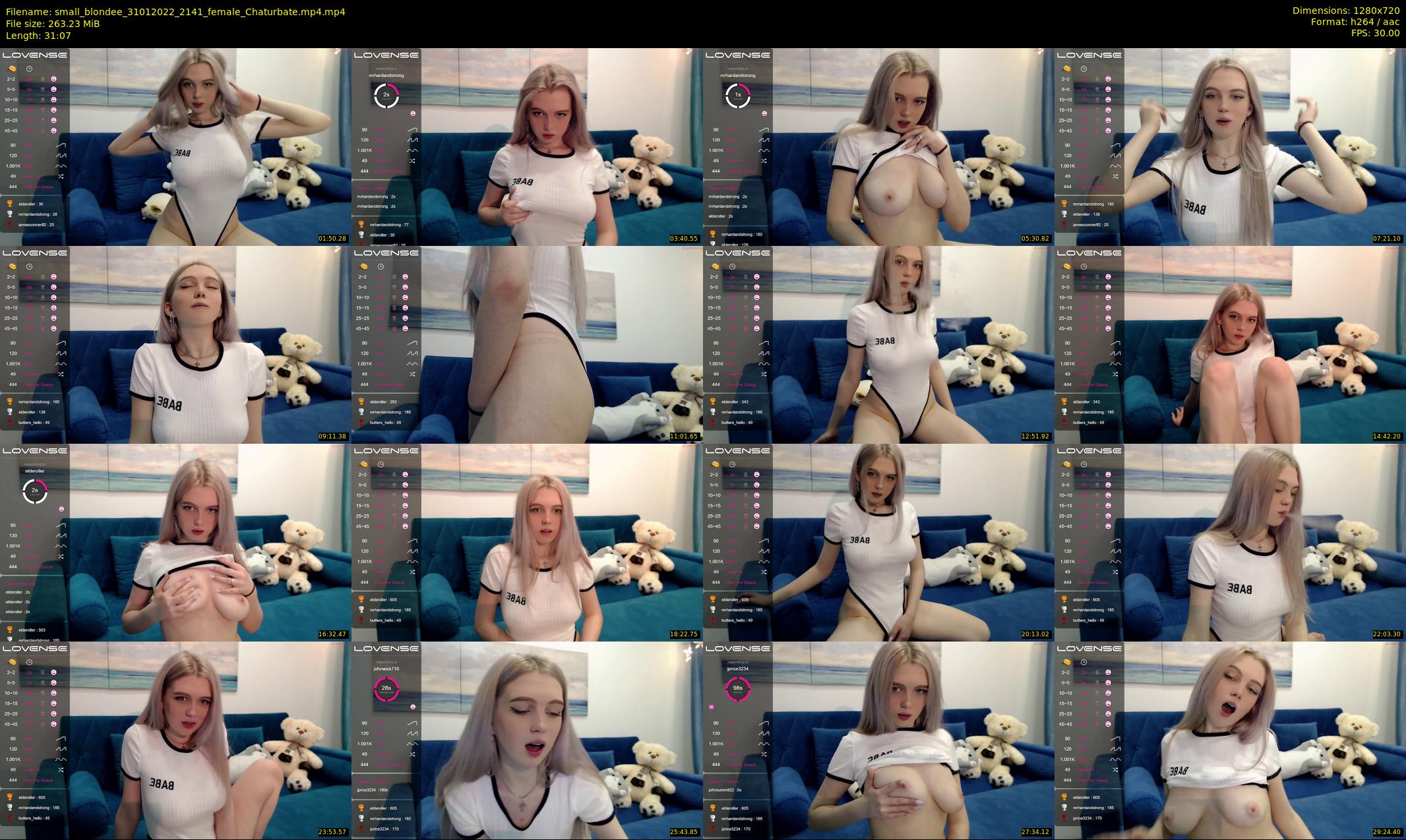 small_blondee — 32 minute Chaturbate female cam show recording, 720p, Jan 31, 2022