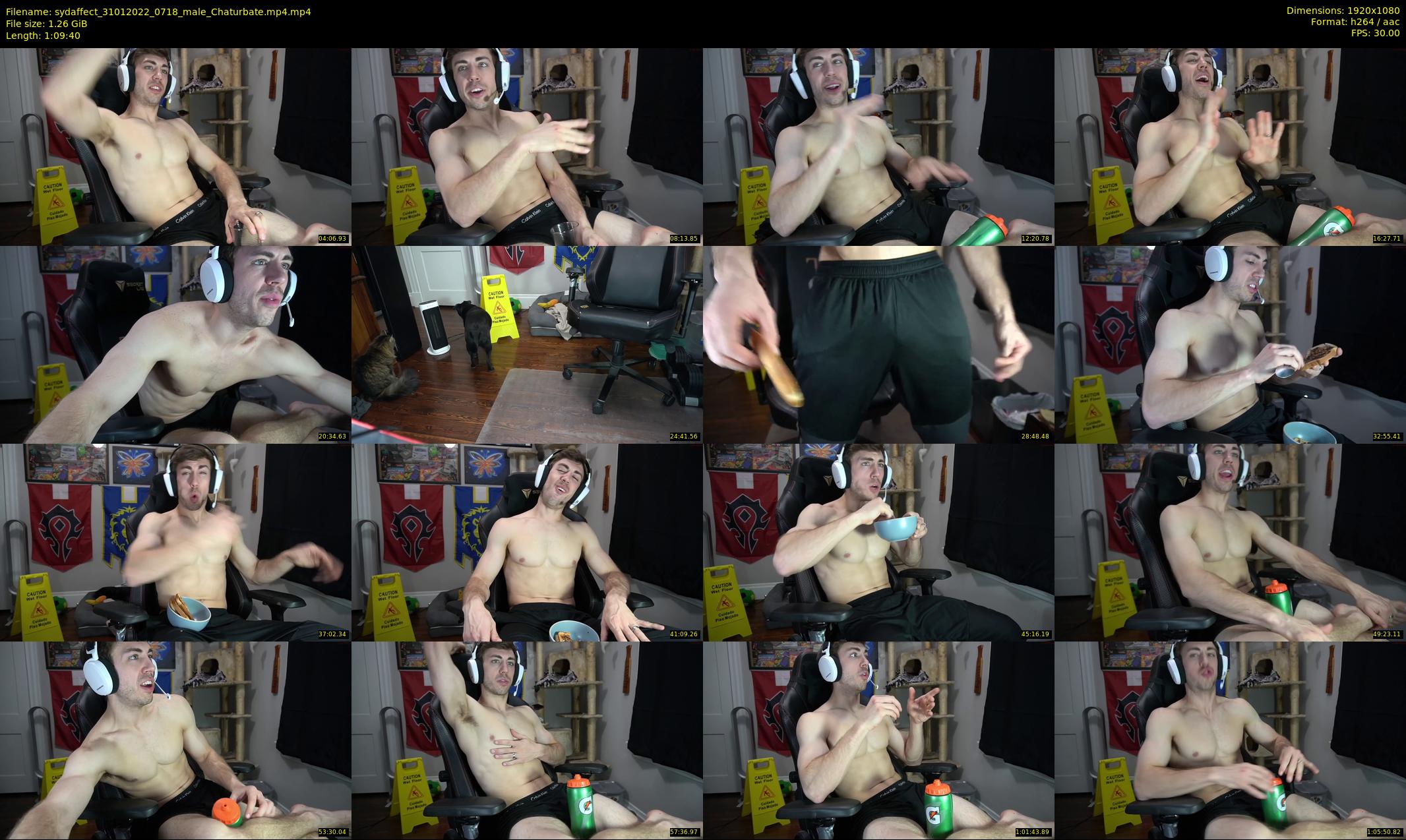 sydaffect — 70 minute Chaturbate male cam show recording, 1080p, Jan 31, 2022