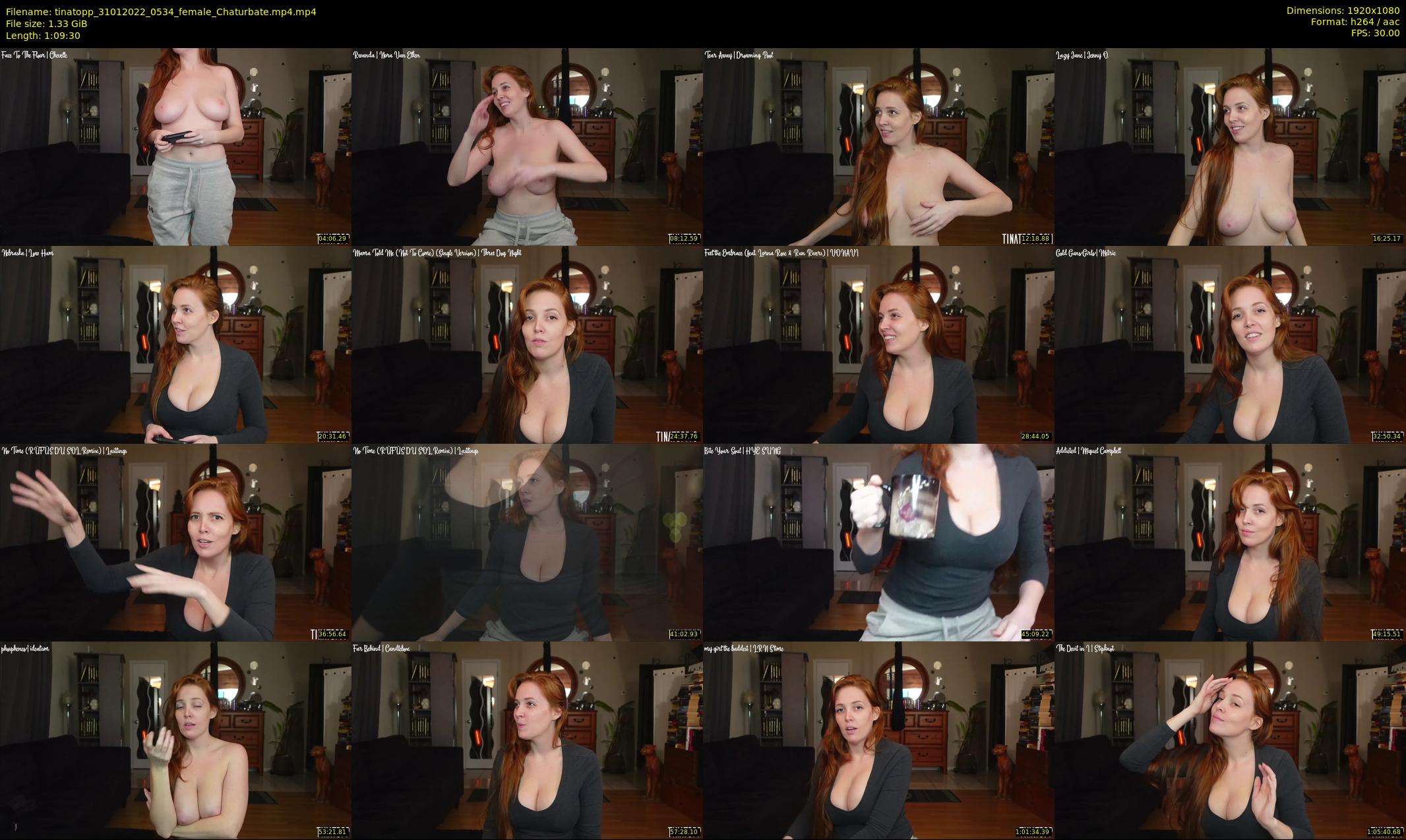 tinatopp — 70 minute Chaturbate female cam show recording, 1080p, Jan 31, 2022