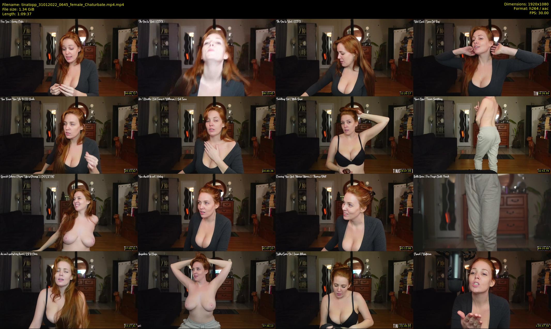 tinatopp — 70 minute Chaturbate female cam show recording, 1080p, Jan 31, 2022