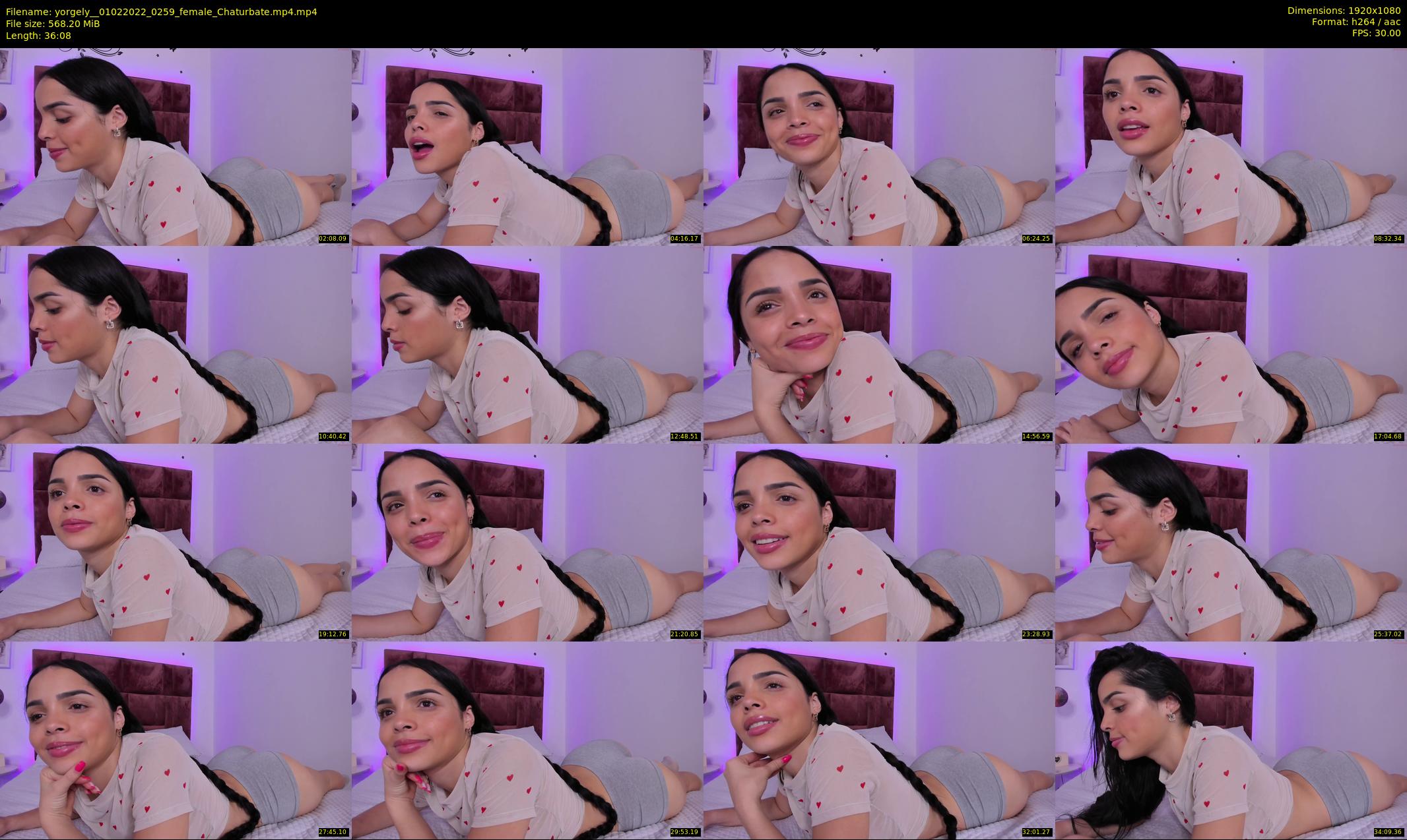 yorgely_ — 37 minute Chaturbate female cam show recording, 1080p, Feb 1, 2022