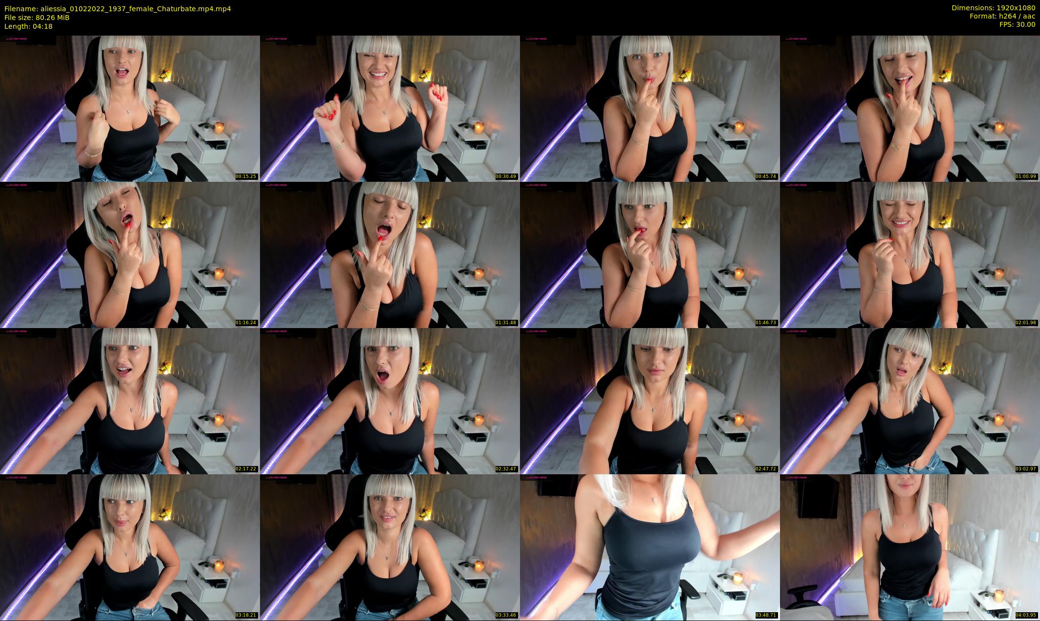 aliessia — 5 minute Chaturbate female cam show recording, 1080p, Feb 1, 2022