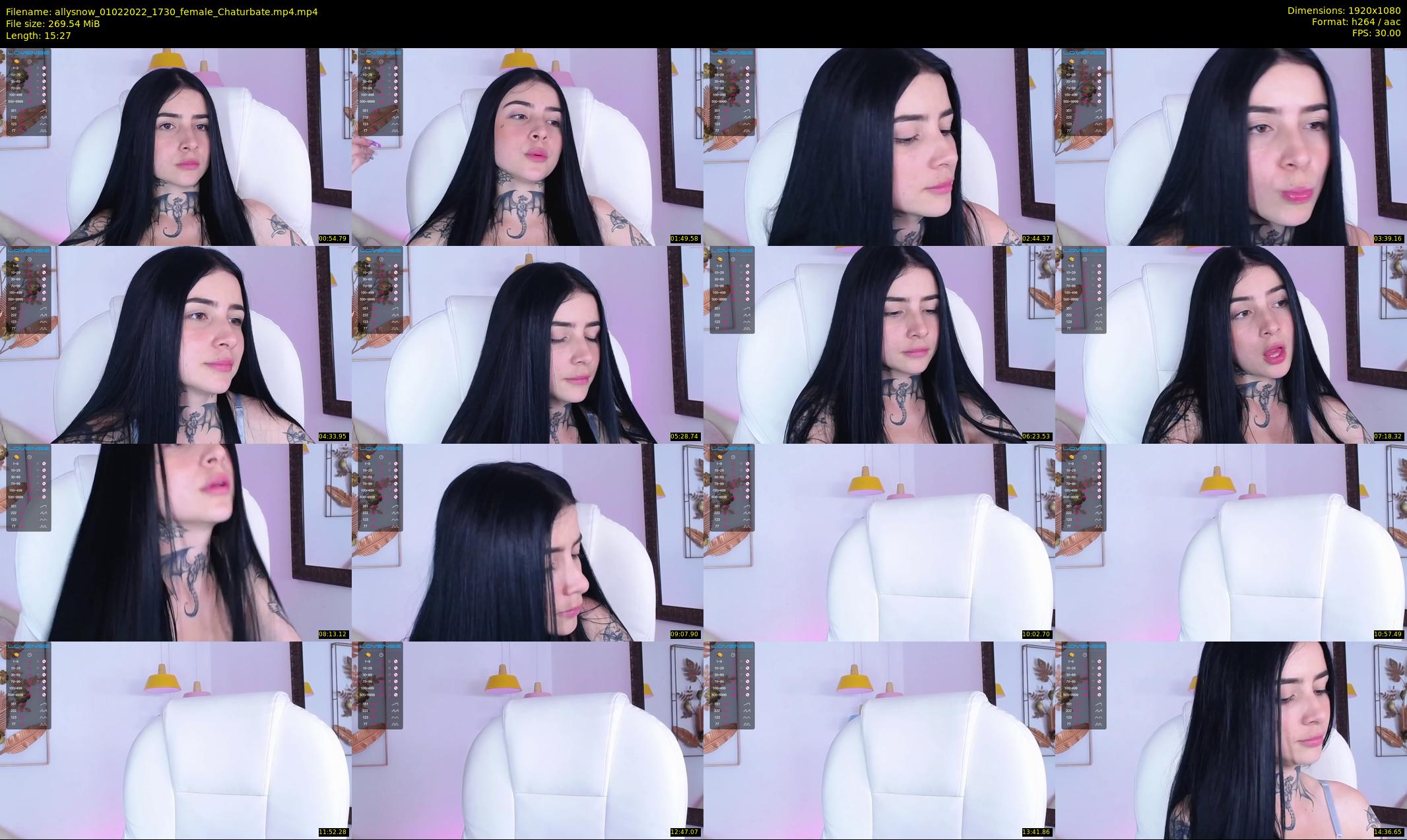 allysnow — 16 minute Chaturbate female cam show recording, 1080p, Feb 1, 2022