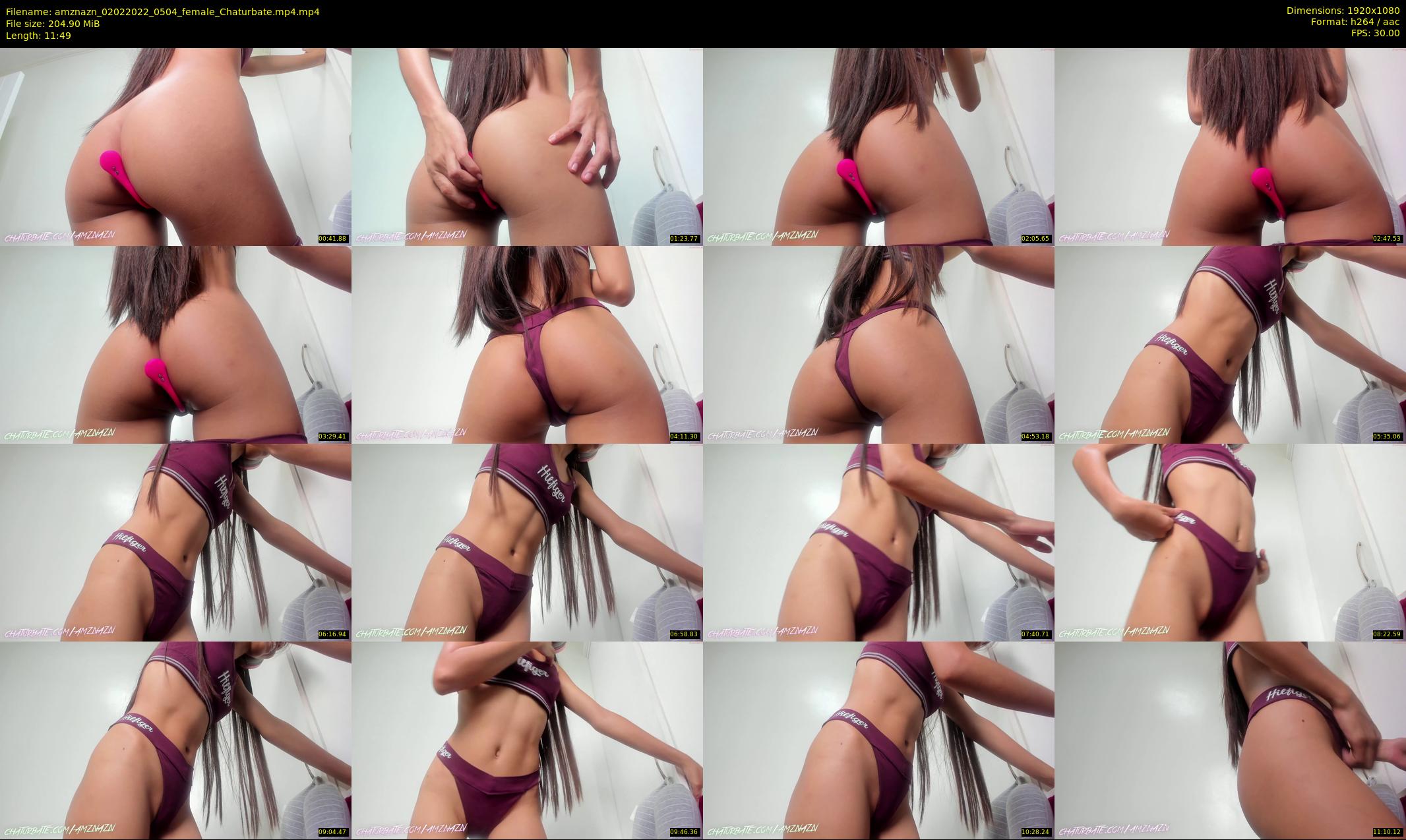 amznazn — 12 minute Chaturbate female cam show recording, 1080p, Feb 2, 2022