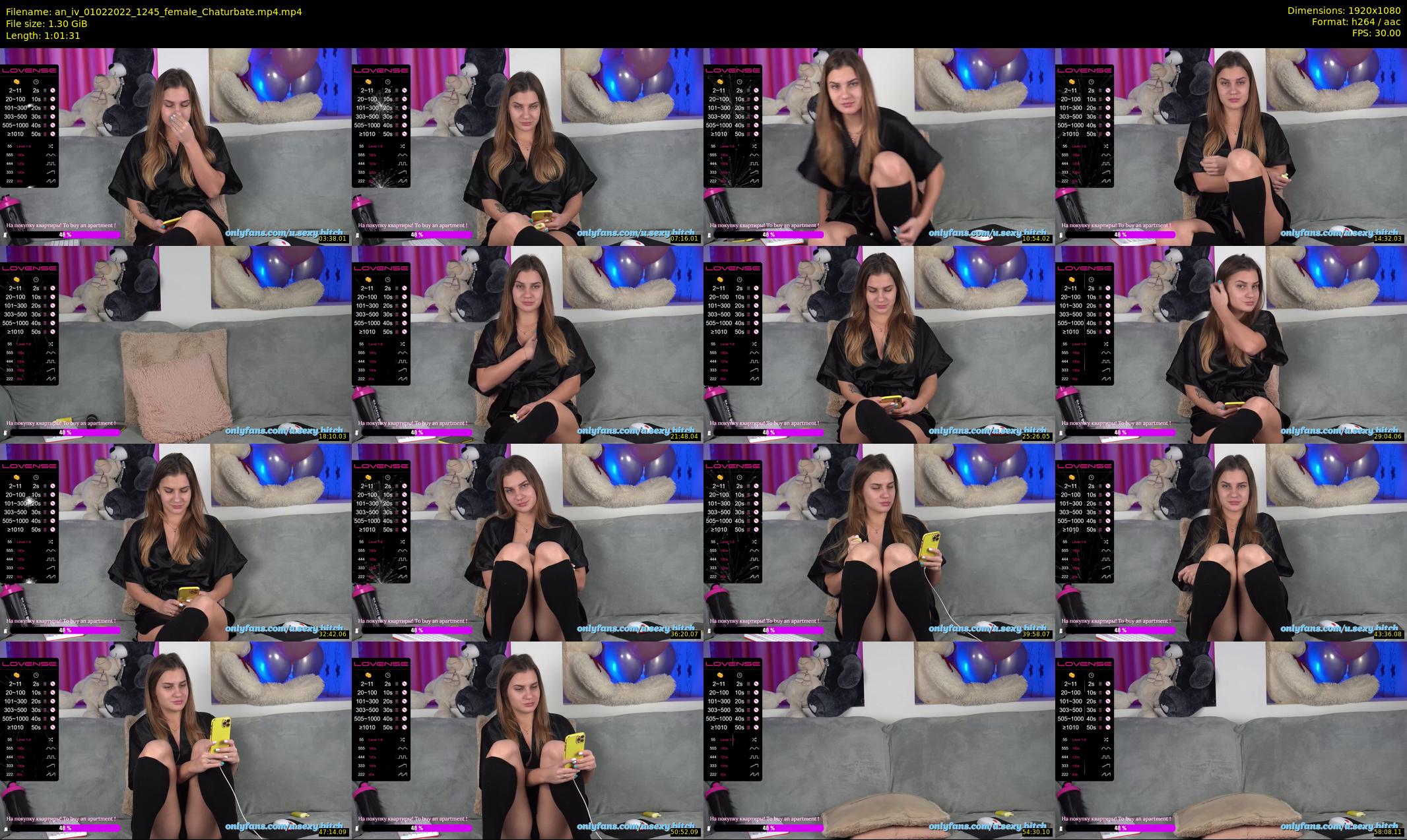 an_iv — 62 minute Chaturbate female cam show recording, 1080p, Feb 1, 2022