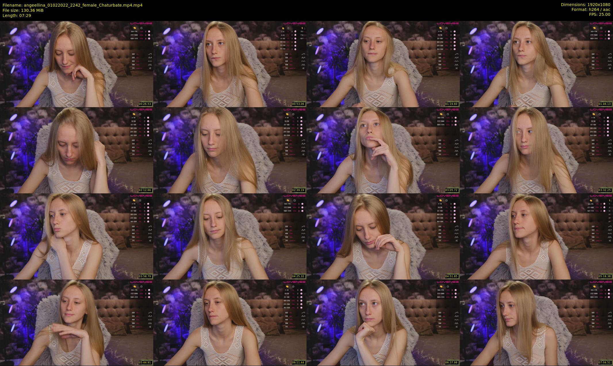 angeellina — 8 minute Chaturbate female cam show recording, 1080p, Feb 1, 2022