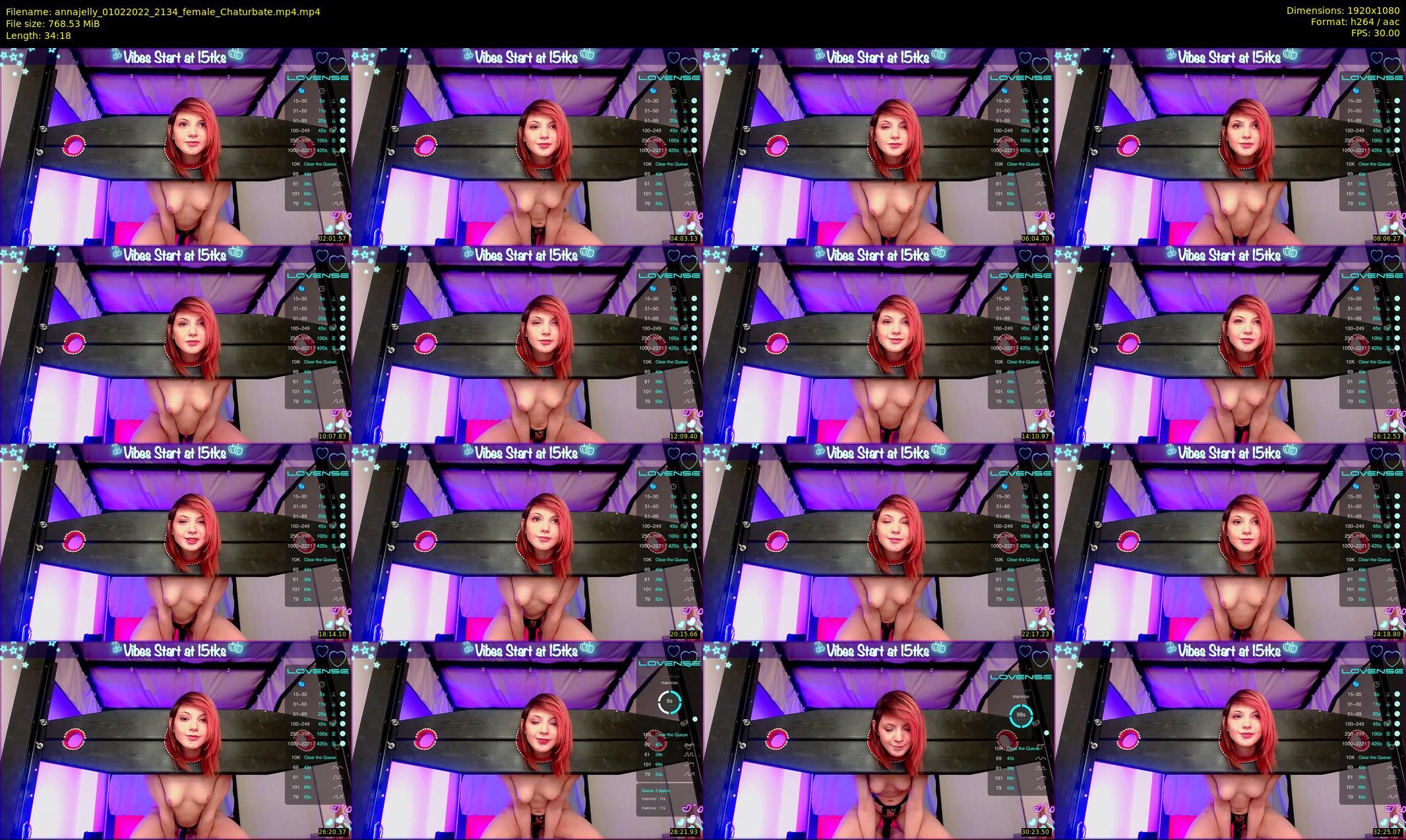 annajelly — 35 minute Chaturbate couple cam show recording, 1080p, Feb 1, 2022