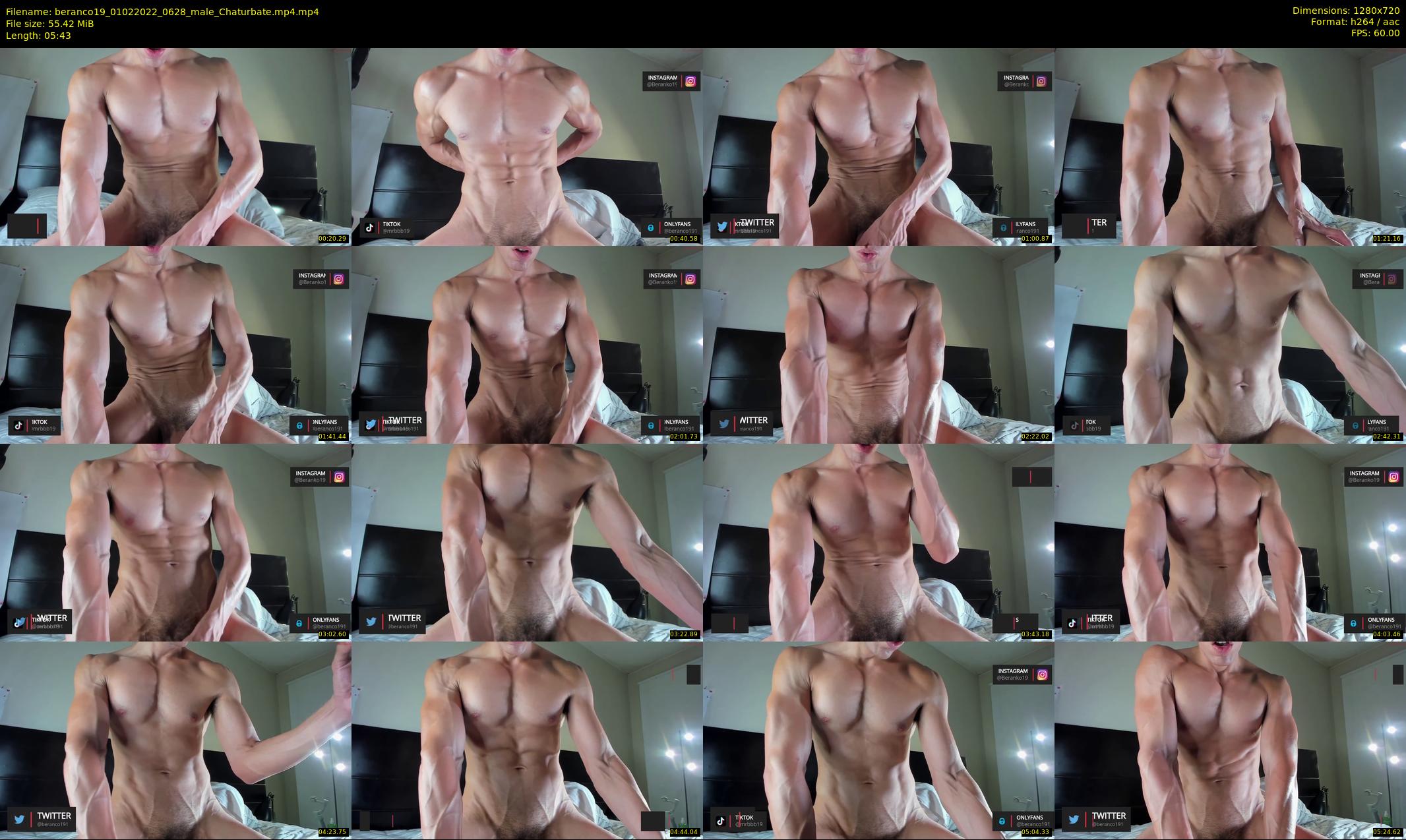 beranco19 — 6 minute Chaturbate male cam show recording, 720p, Feb 1, 2022