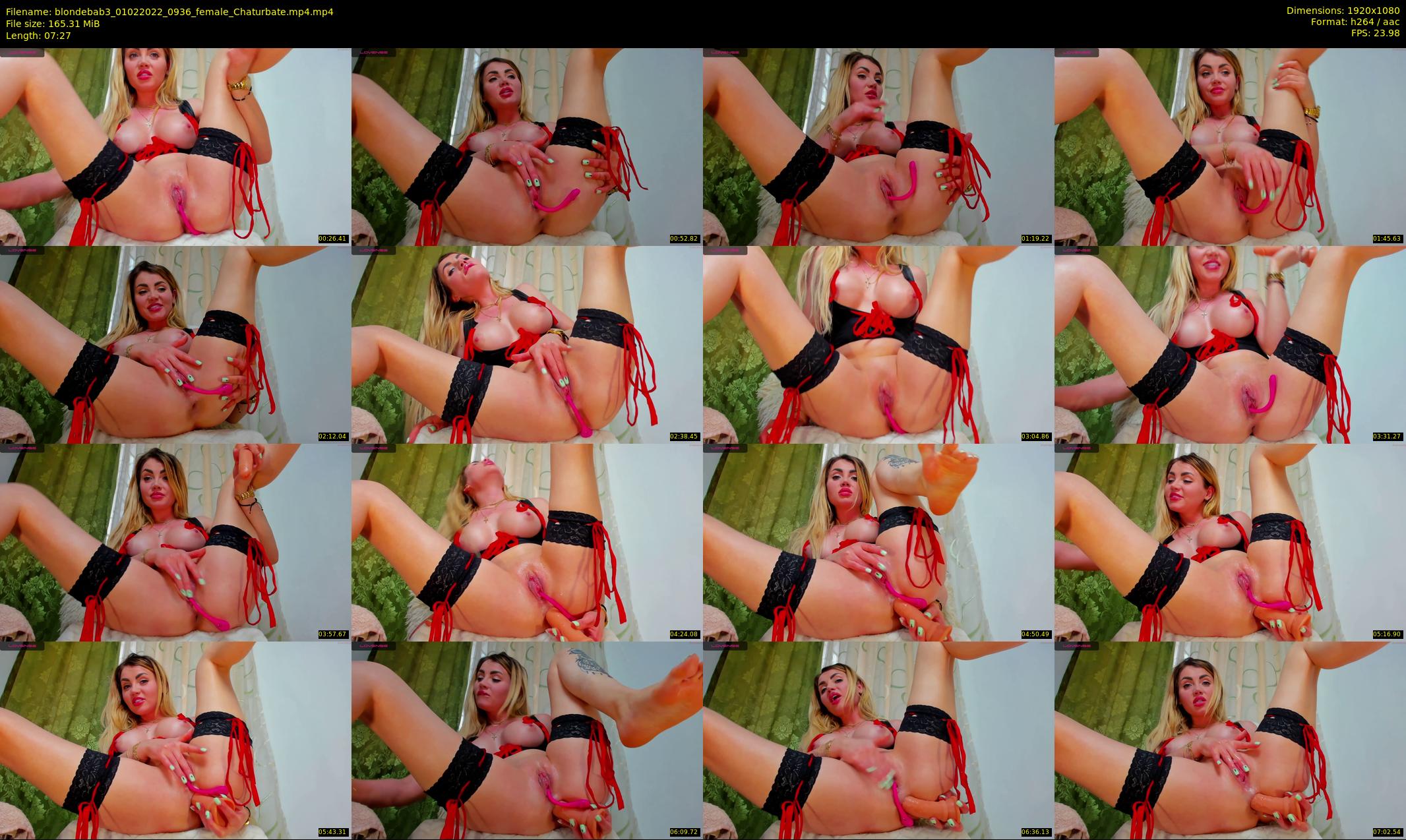 blondebab3 — 8 minute Chaturbate female cam show recording, 1080p, Feb 1, 2022
