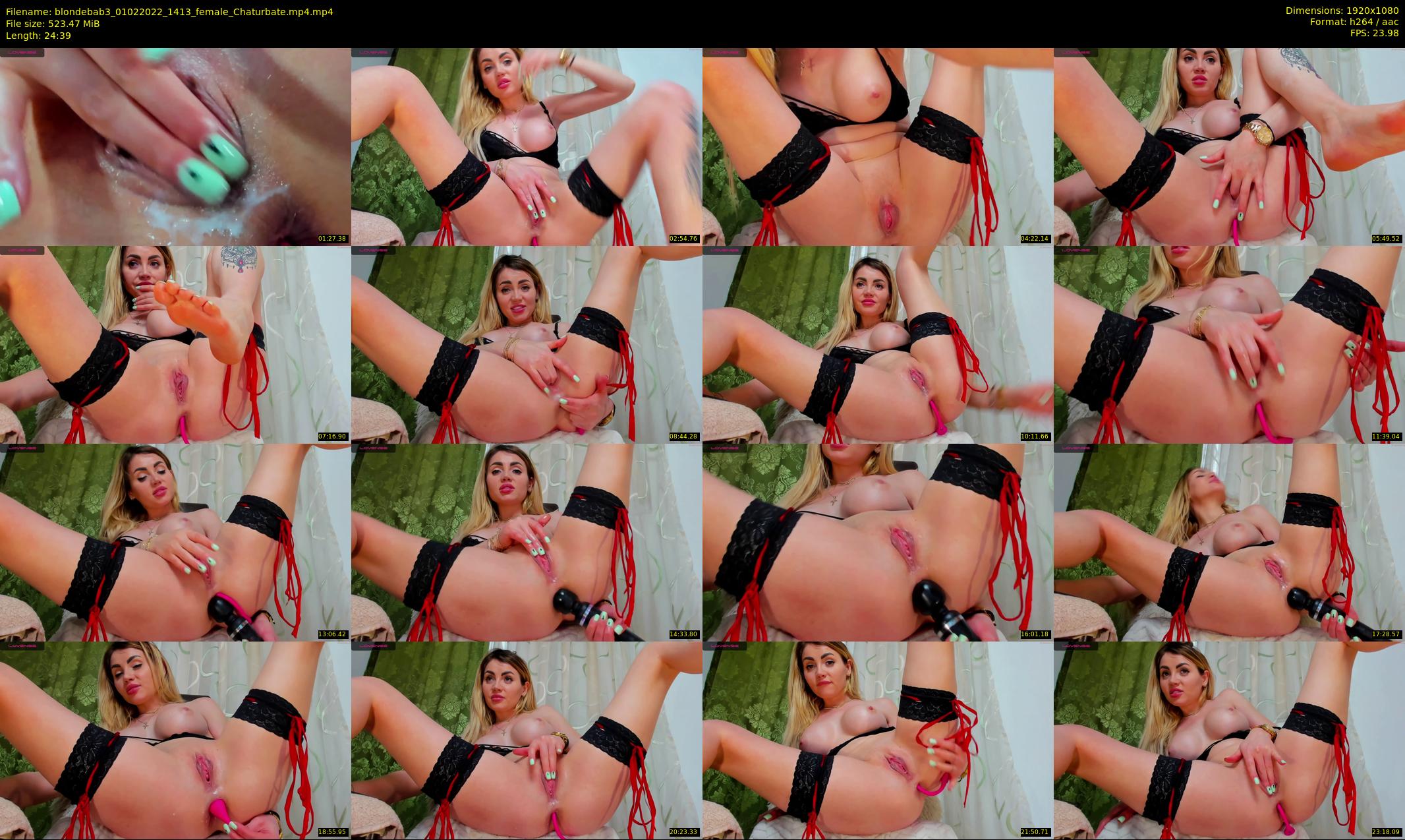 blondebab3 — 25 minute Chaturbate female cam show recording, 1080p, Feb 1, 2022