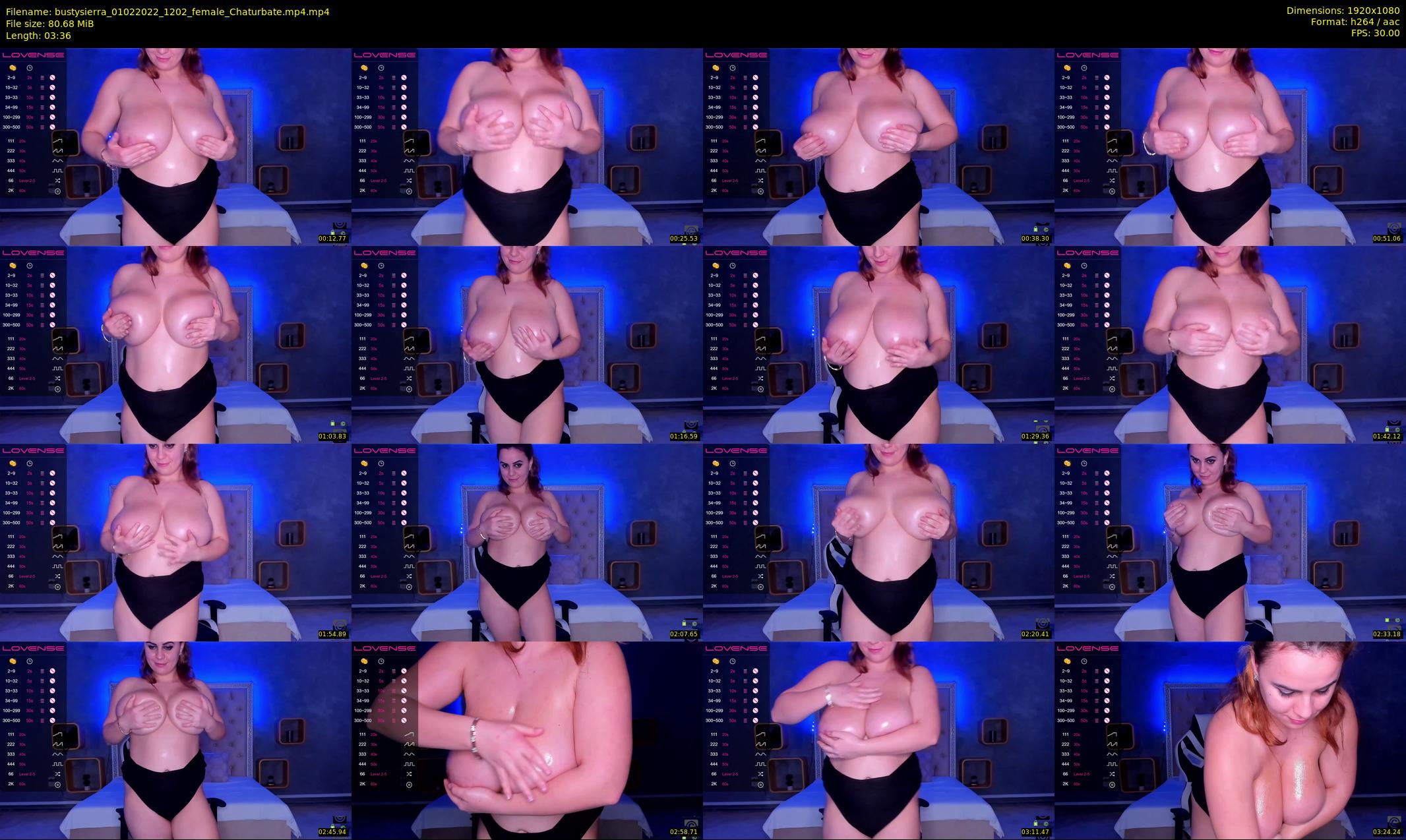 bustysierra — 4 minute Chaturbate female cam show recording, 1080p, Feb 1, 2022