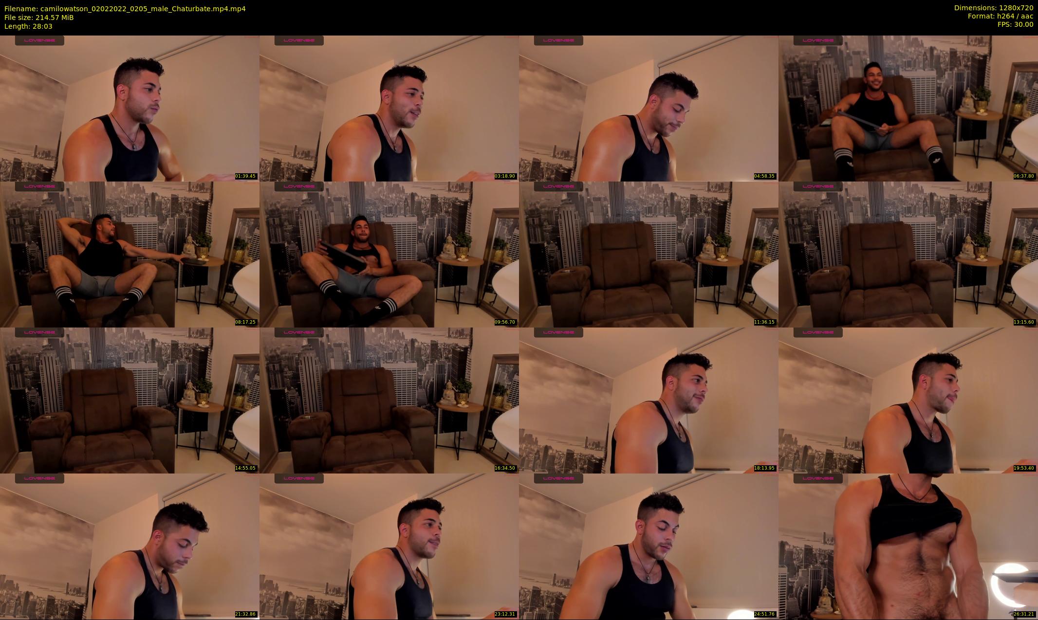 camilowatson — 29 minute Chaturbate male cam show recording, 720p, Feb 2, 2022