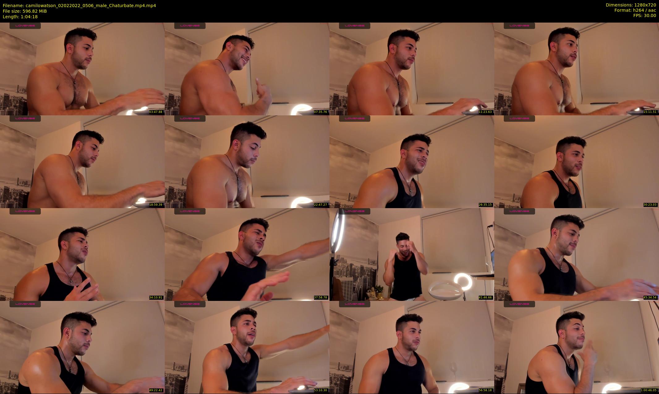 camilowatson — 65 minute Chaturbate male cam show recording, 720p, Feb 2, 2022
