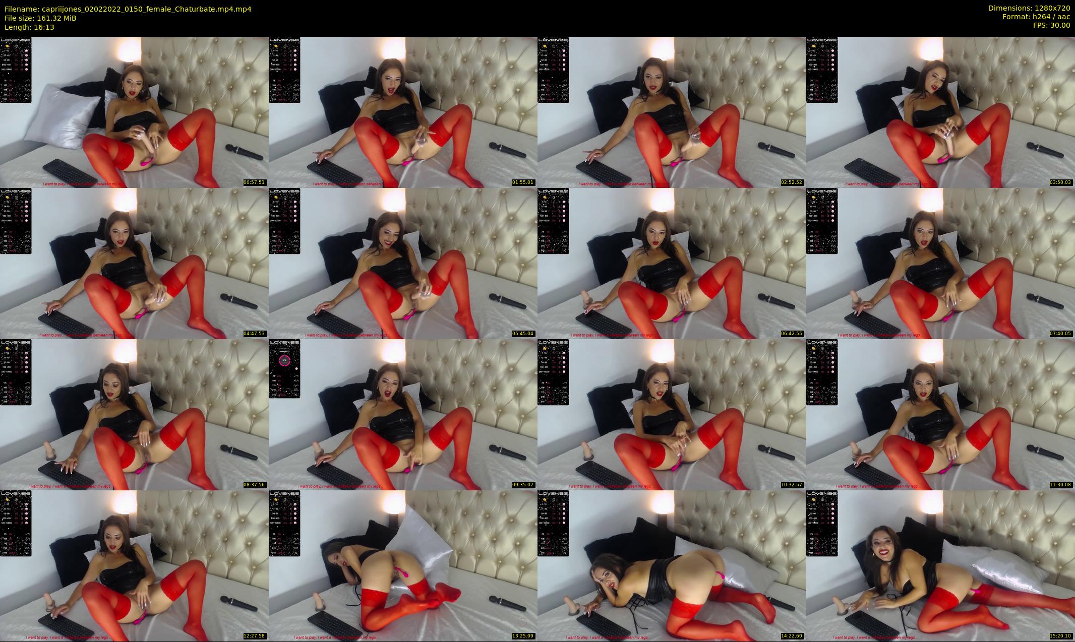 capriijones — 17 minute Chaturbate female cam show recording, 720p, Feb 2, 2022