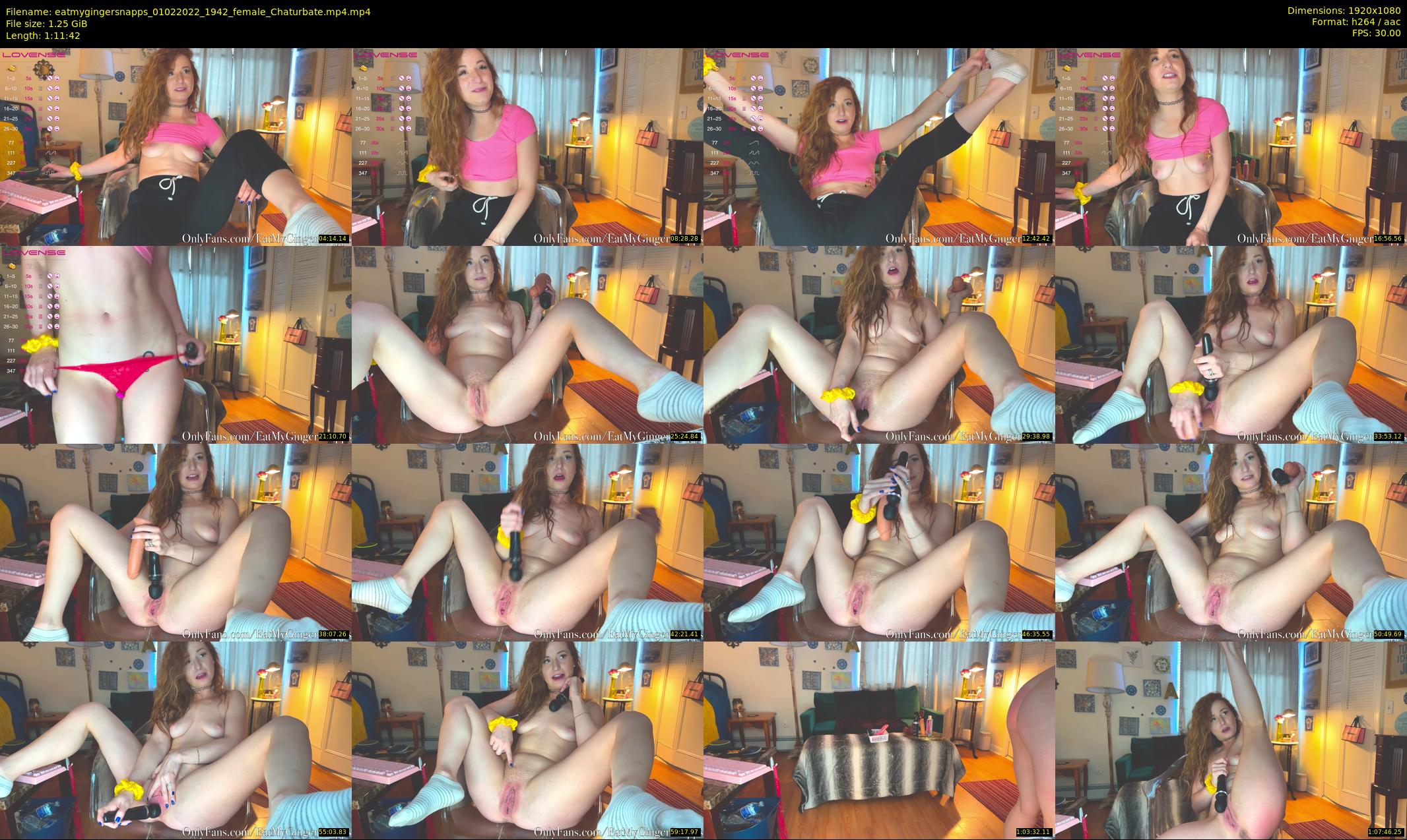 eatmygingersnapps — 72 minute Chaturbate female cam show recording, 1080p, Feb 1, 2022