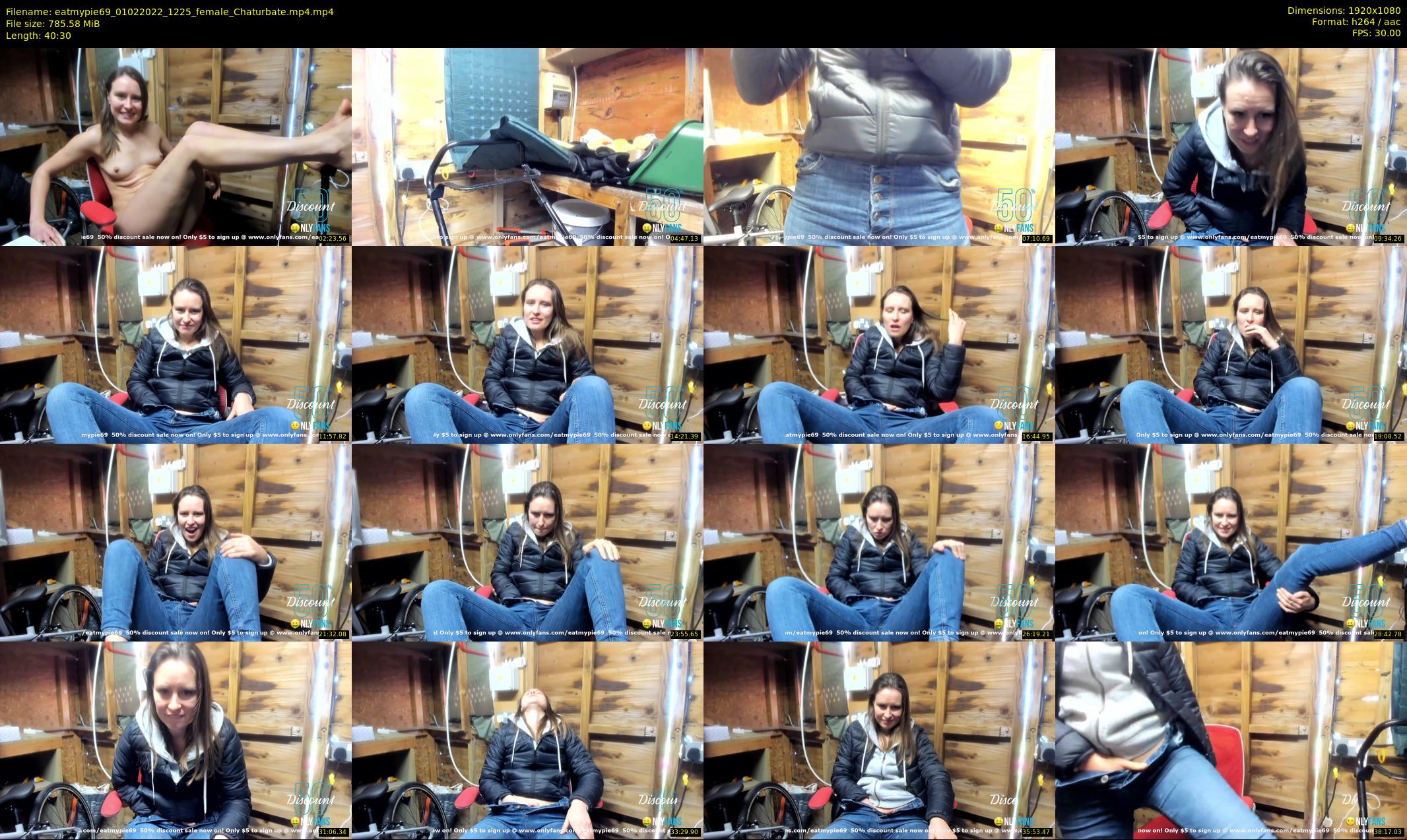 eatmypie69 — 41 minute Chaturbate female cam show recording, 1080p, Feb 1, 2022
