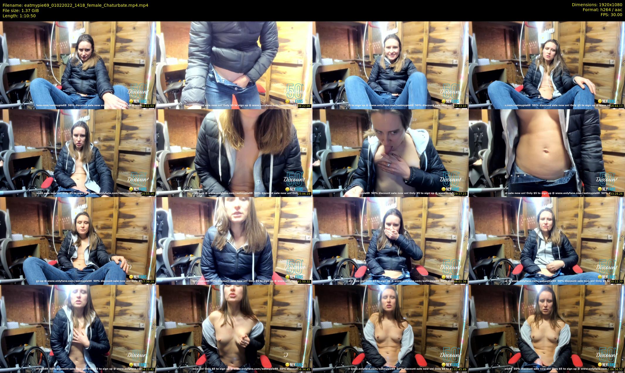 eatmypie69 — 71 minute Chaturbate female cam show recording, 1080p, Feb 1, 2022