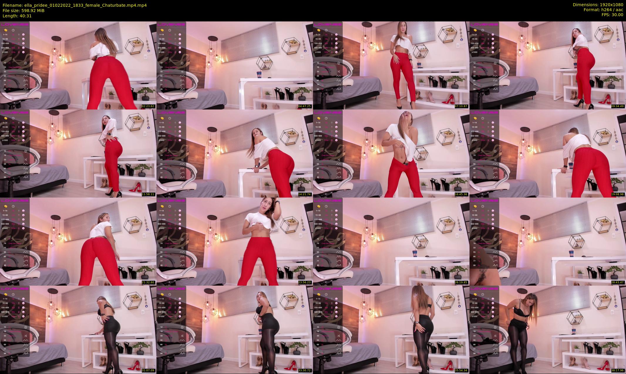 ella_pridee — 41 minute Chaturbate female cam show recording, 1080p, Feb 1, 2022