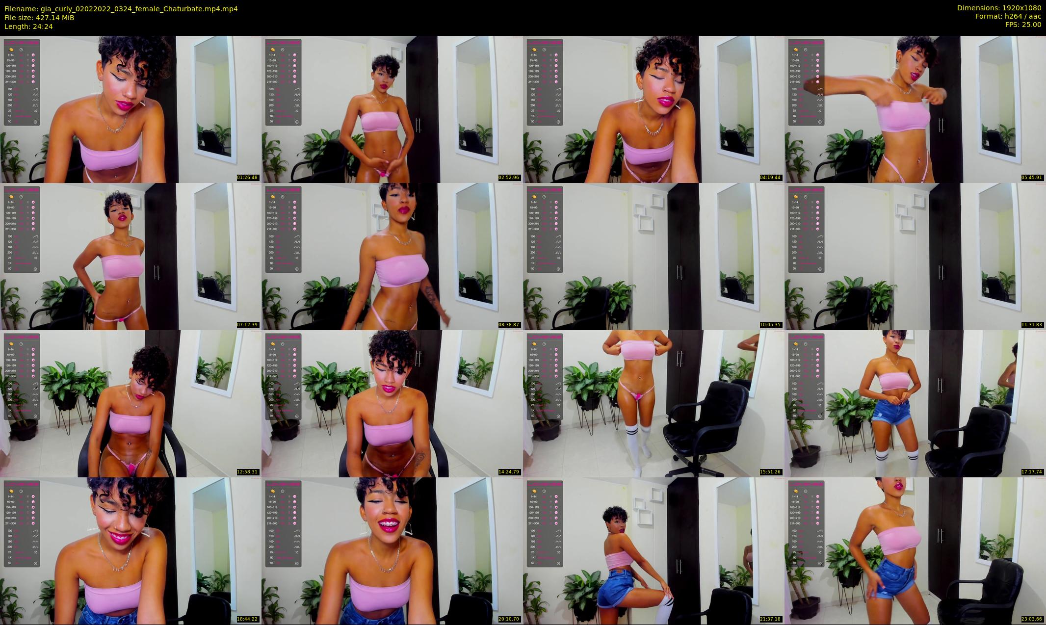 gia_curly — 25 minute Chaturbate female cam show recording, 1080p, Feb 2, 2022