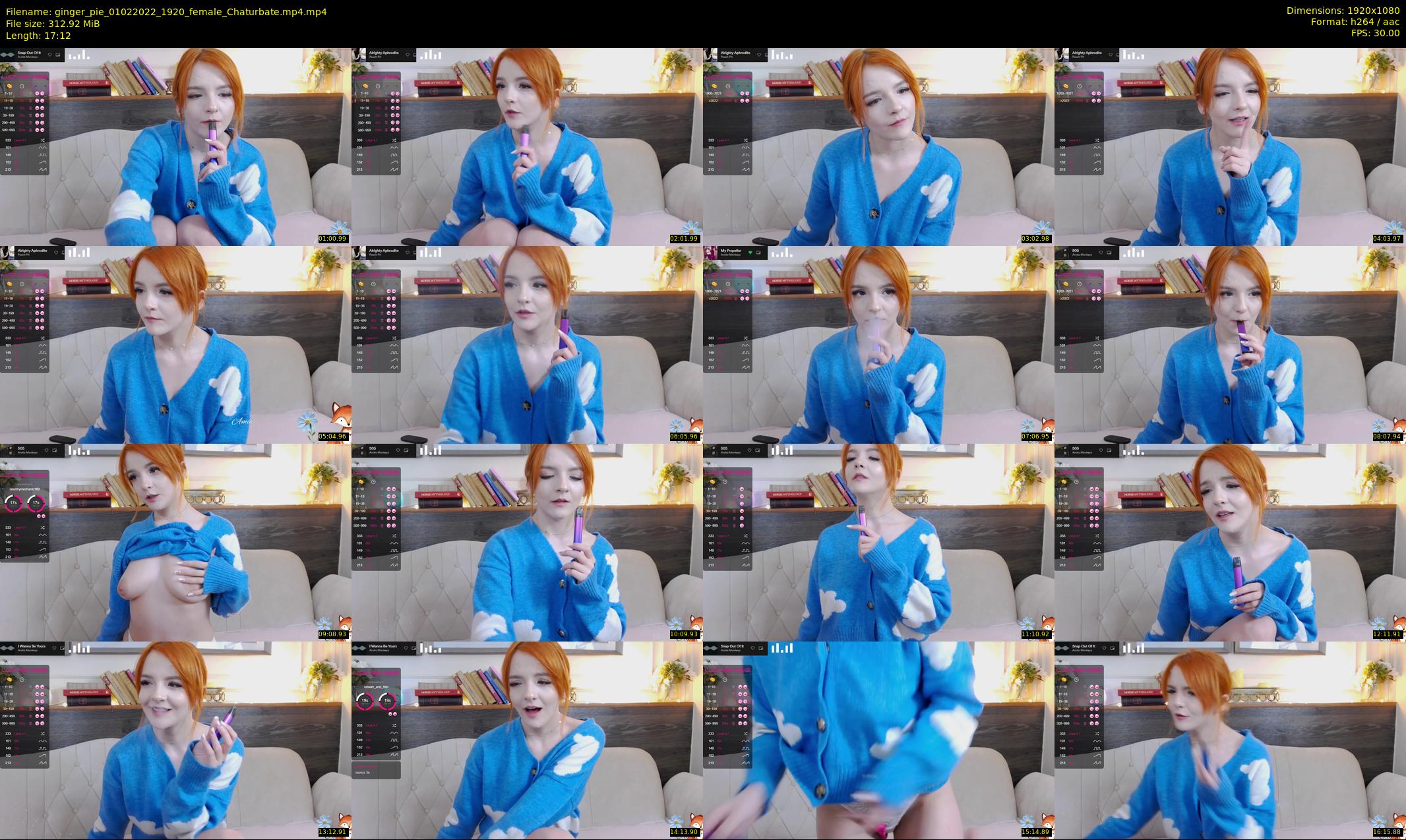 ginger_pie — 18 minute Chaturbate female cam show recording, 1080p, Feb 1, 2022