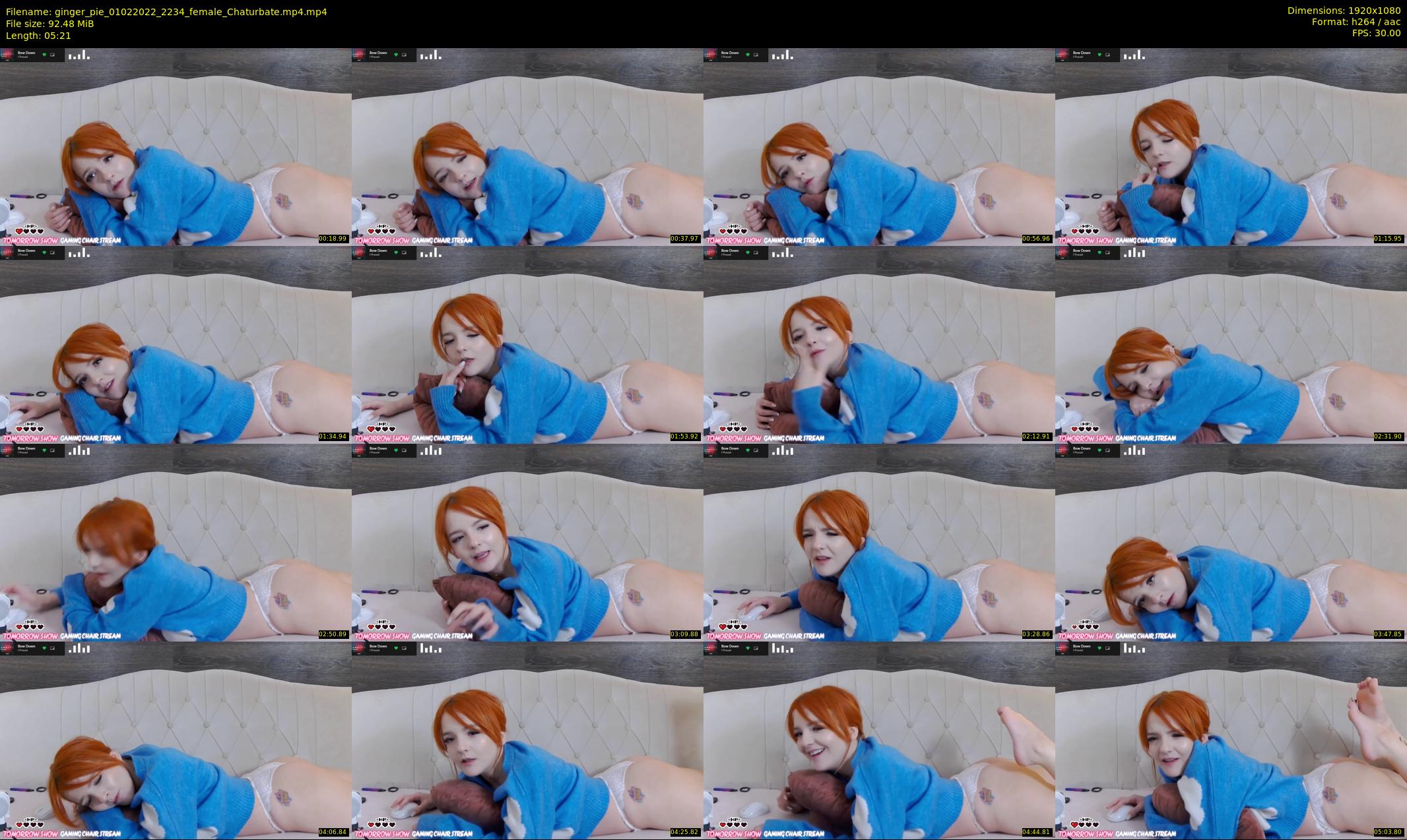 ginger_pie — 6 minute Chaturbate female cam show recording, 1080p, Feb 1, 2022