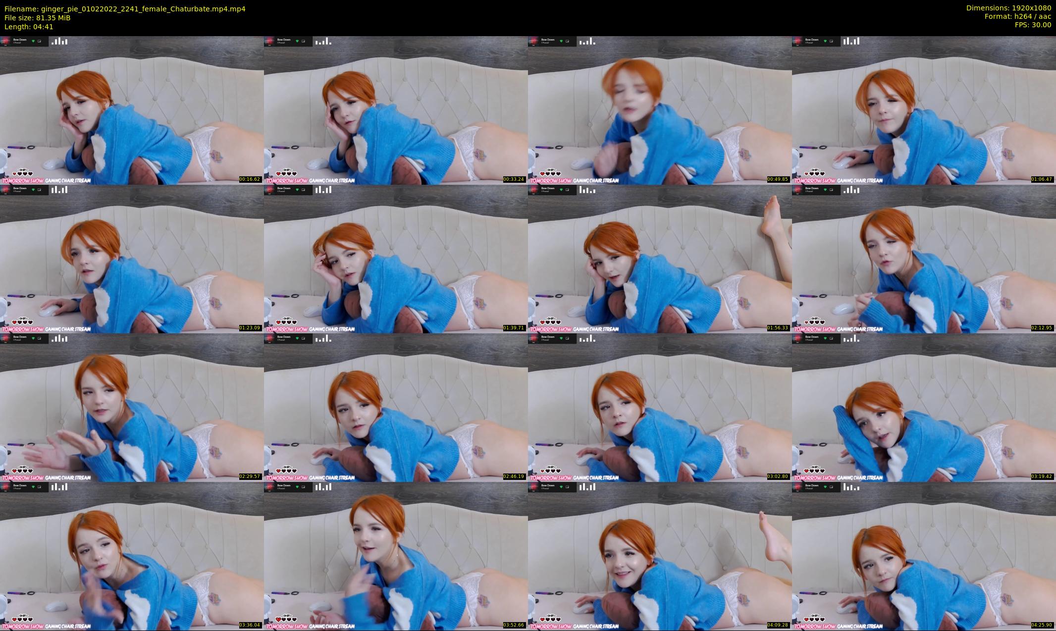 ginger_pie — 5 minute Chaturbate female cam show recording, 1080p, Feb 1, 2022