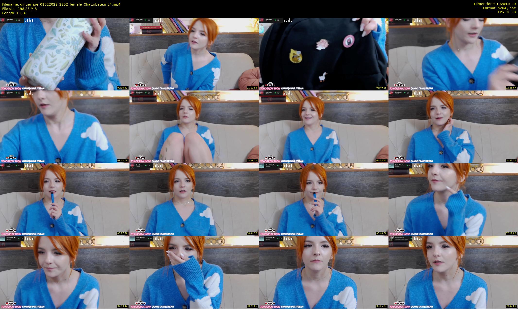 ginger_pie — 11 minute Chaturbate female cam show recording, 1080p, Feb 1, 2022
