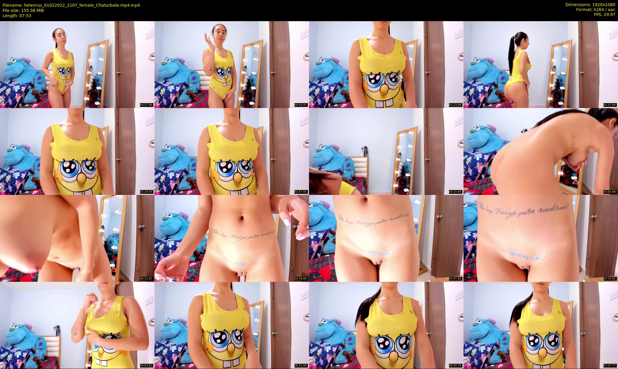 helenrus — 8 minute Chaturbate female cam show recording, 1080p, Feb 1, 2022