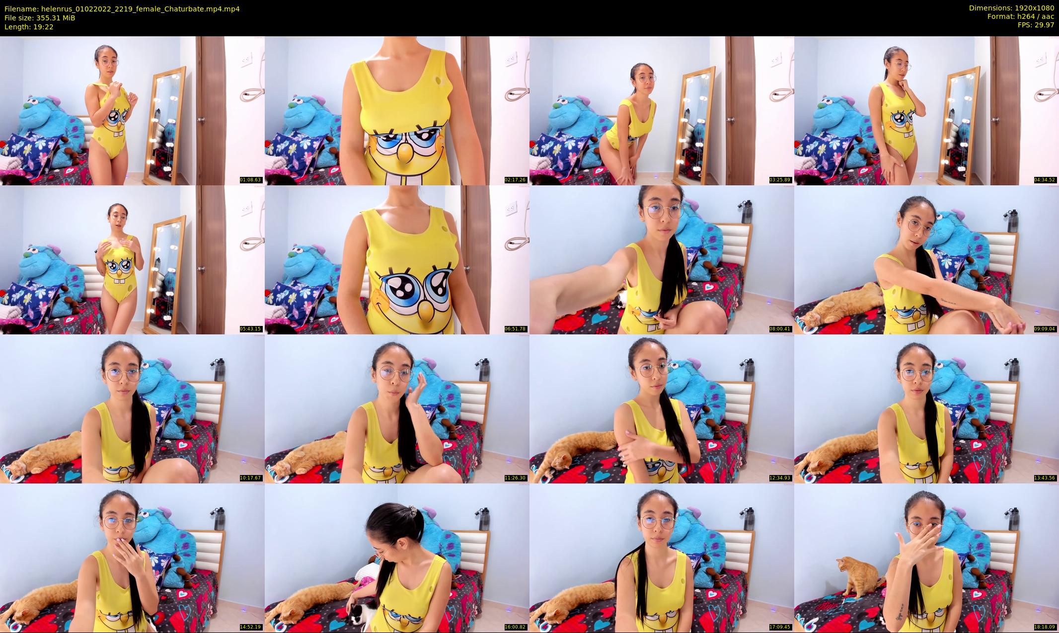 helenrus — 20 minute Chaturbate female cam show recording, 1080p, Feb 1, 2022