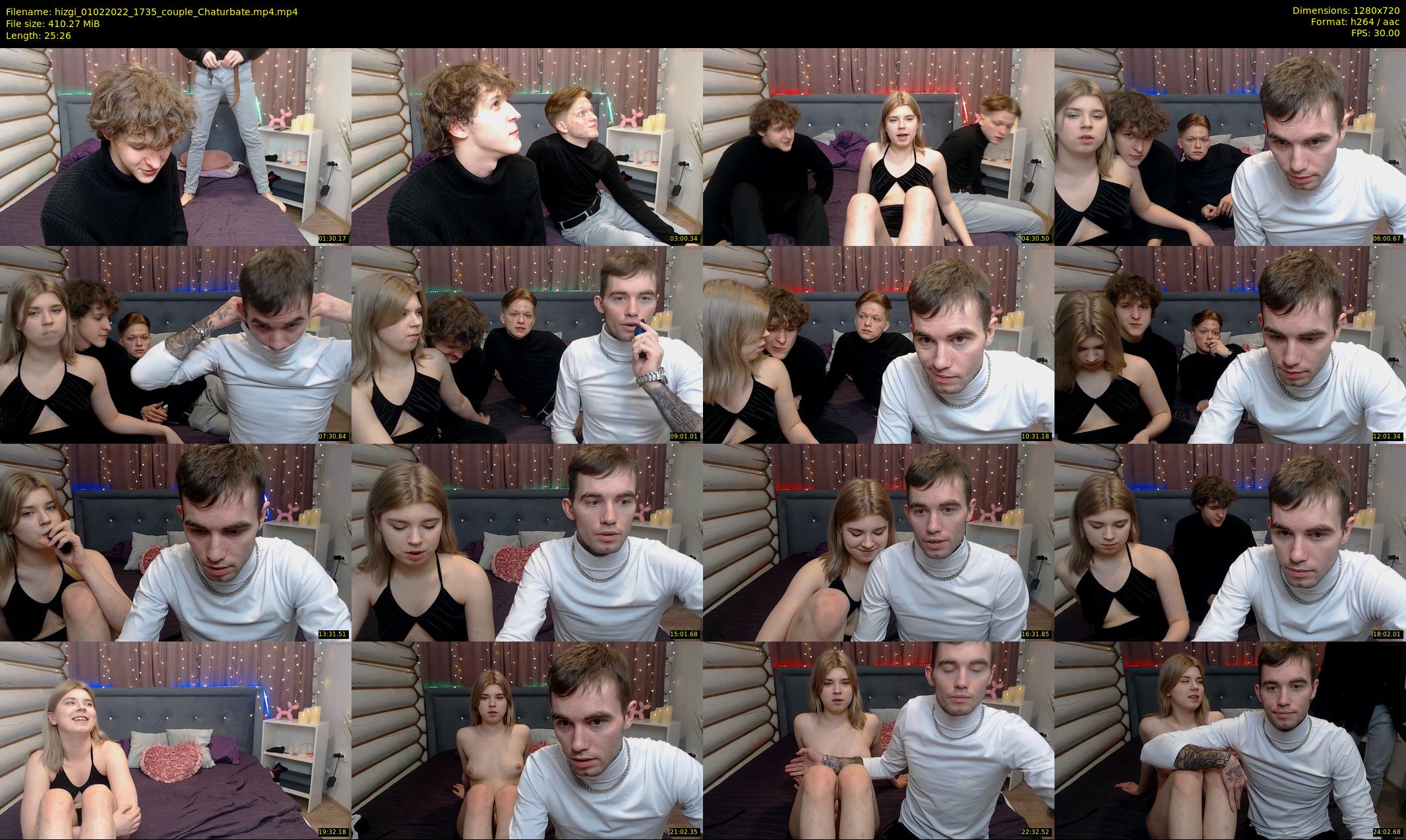 hizgi — 26 minute Chaturbate couple cam show recording, 720p, Feb 1, 2022