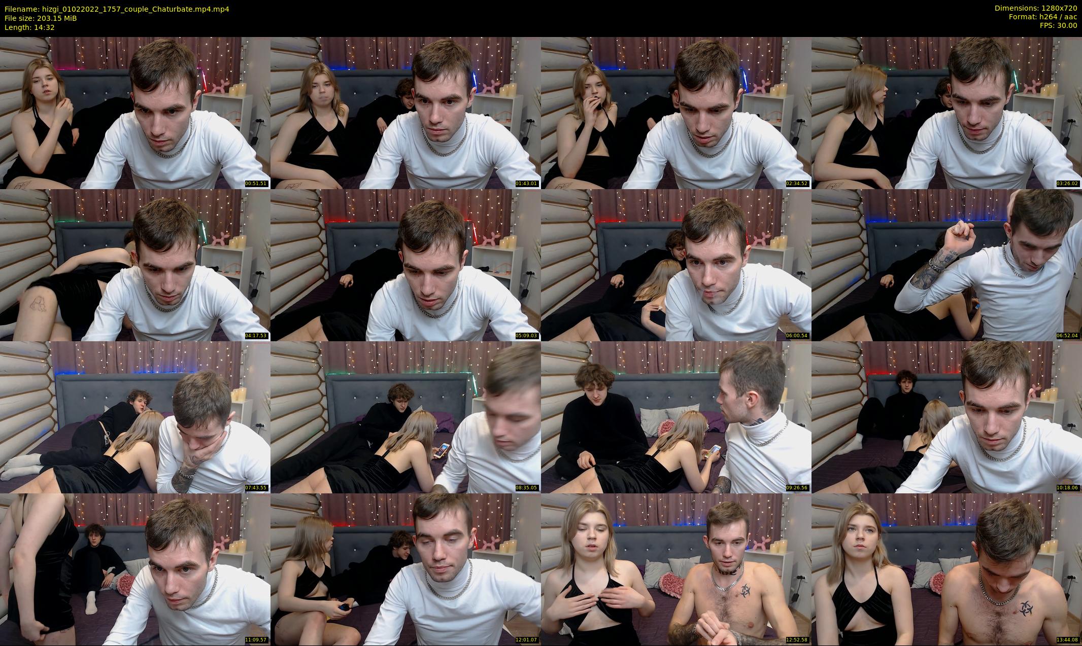 hizgi — 15 minute Chaturbate couple cam show recording, 720p, Feb 1, 2022