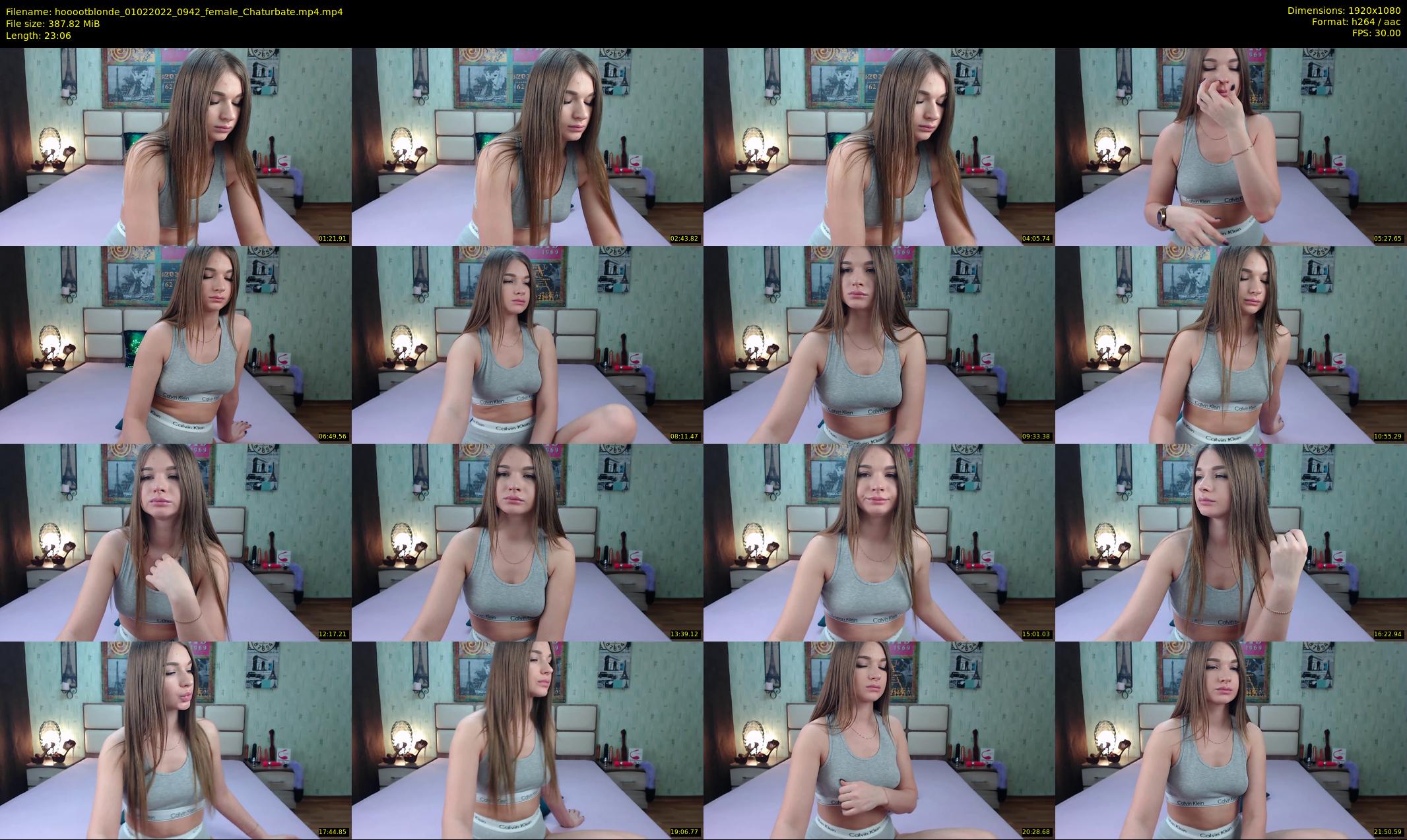 hooootblonde — 24 minute Chaturbate female cam show recording, 1080p, Feb 1, 2022