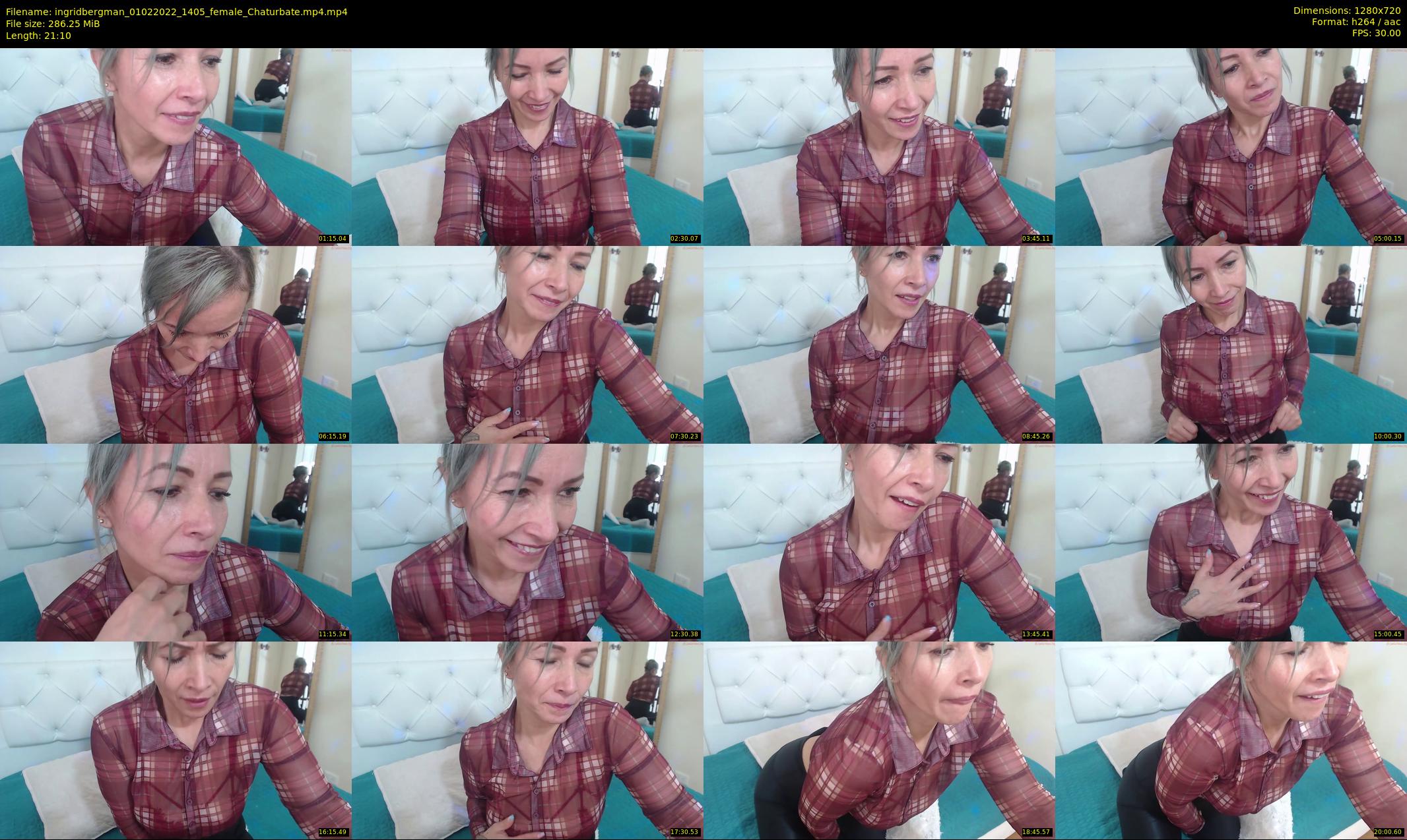 ingridbergman — 22 minute Chaturbate female cam show recording, 720p, Feb 1, 2022