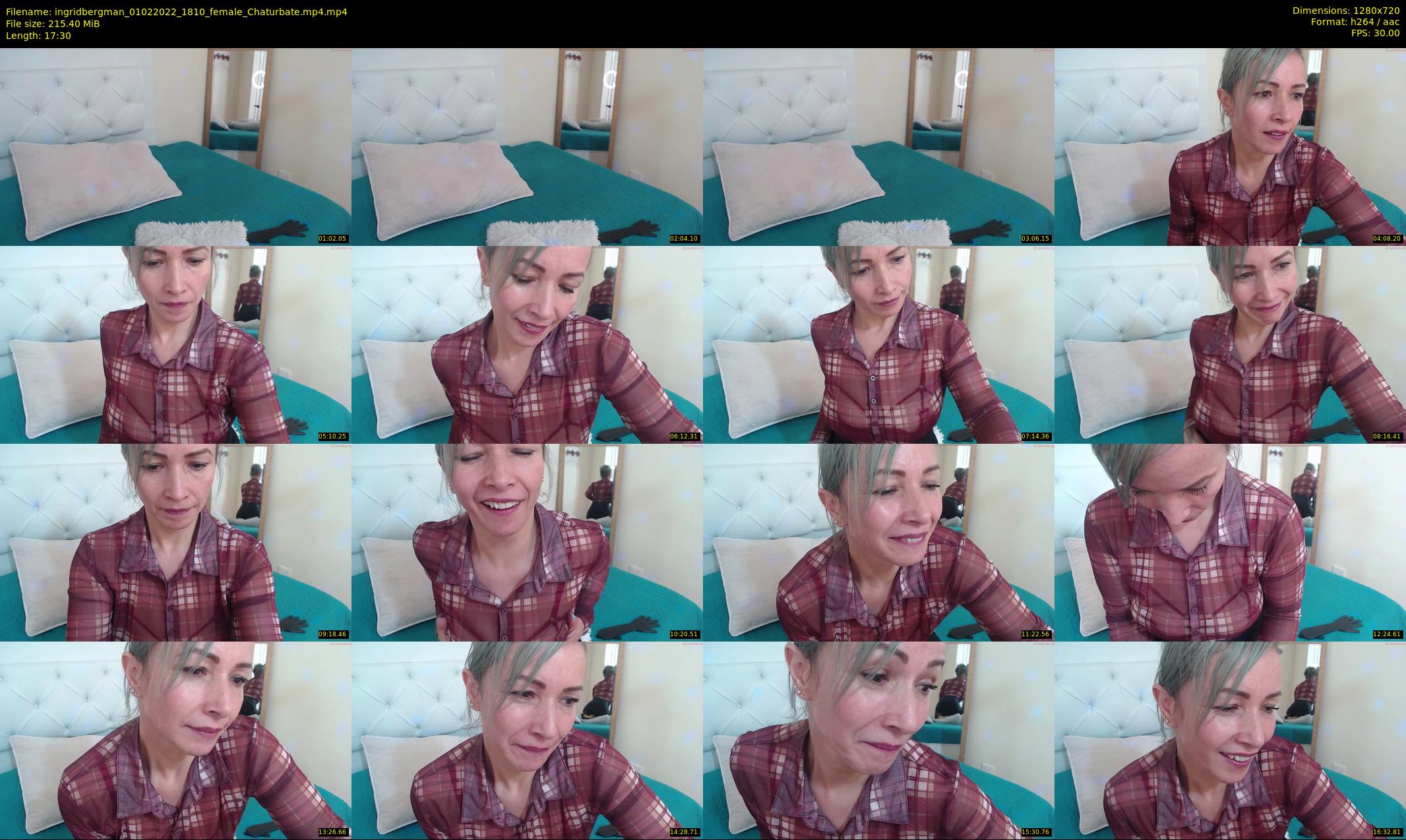 ingridbergman — 18 minute Chaturbate female cam show recording, 720p, Feb 1, 2022