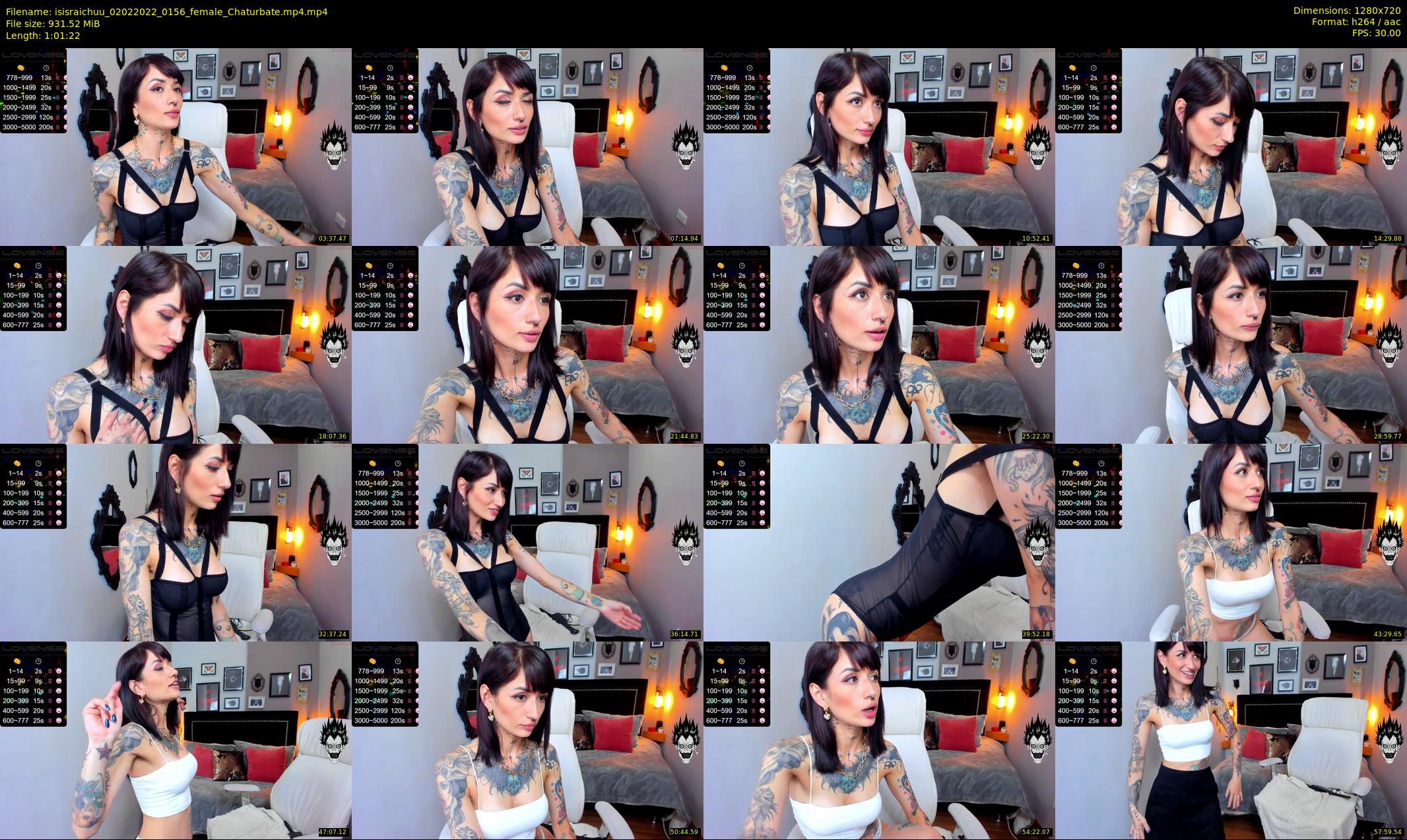 isisraichuu — 62 minute Chaturbate female cam show recording, 720p, Feb 2, 2022