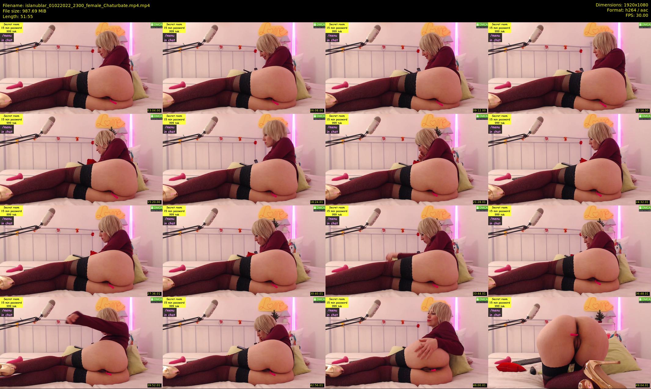 islanublar — 52 minute Chaturbate female cam show recording, 1080p, Feb 1, 2022