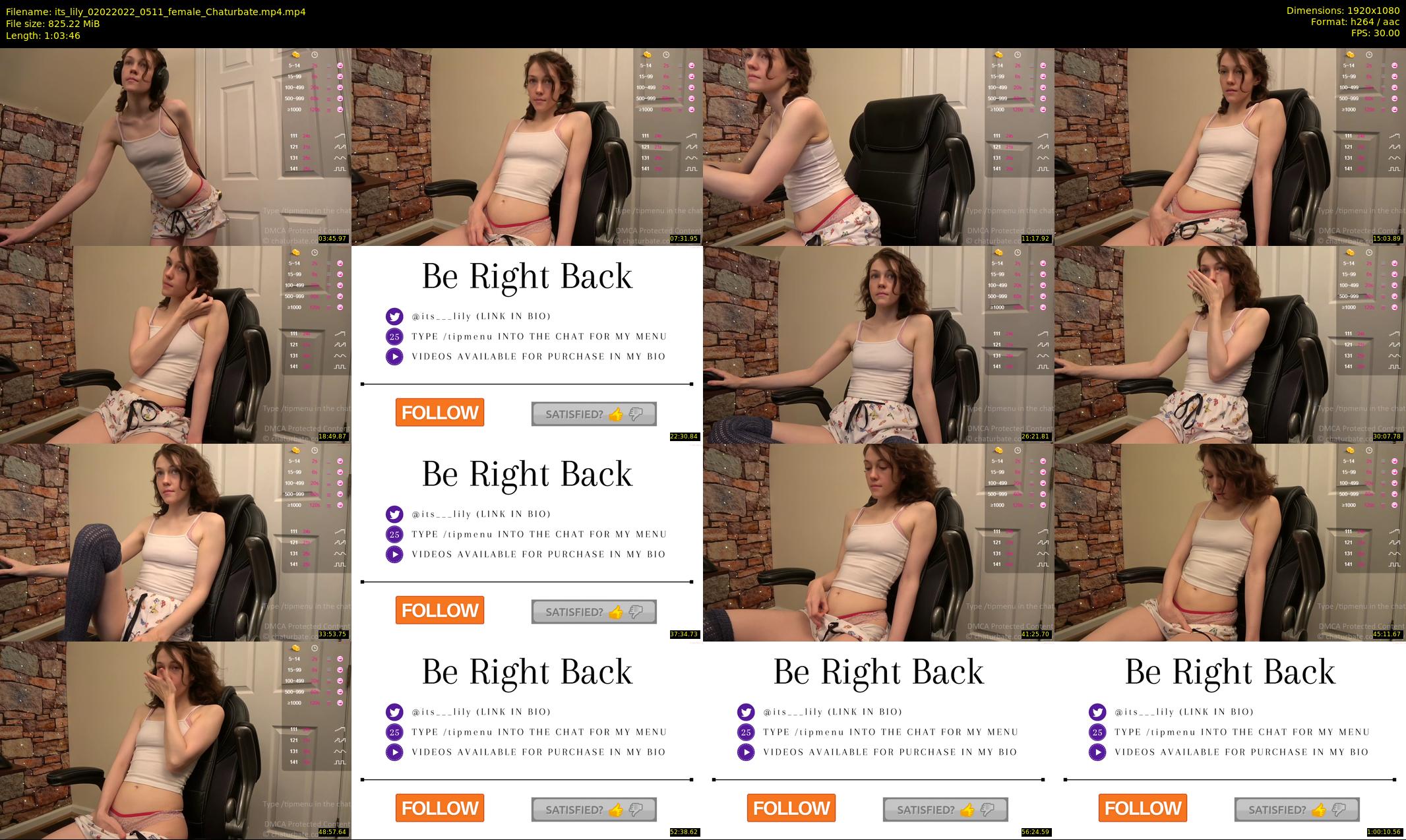 its_lily — 64 minute Chaturbate female cam show recording, 1080p, Feb 2, 2022