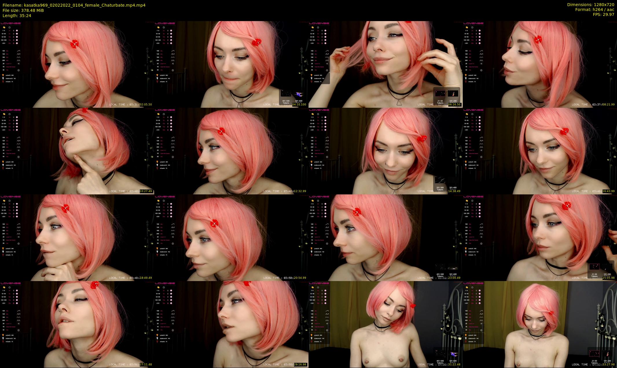 kasatka969 — 36 minute Chaturbate female cam show recording, 720p, Feb 2, 2022