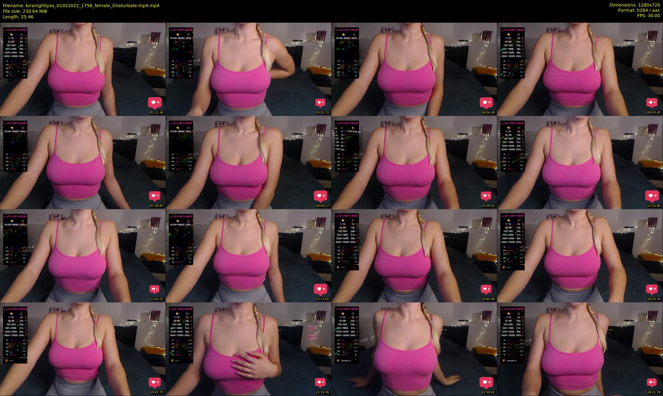 kiranightlyxo — 26 minute Chaturbate female cam show recording, 720p, Feb 1, 2022