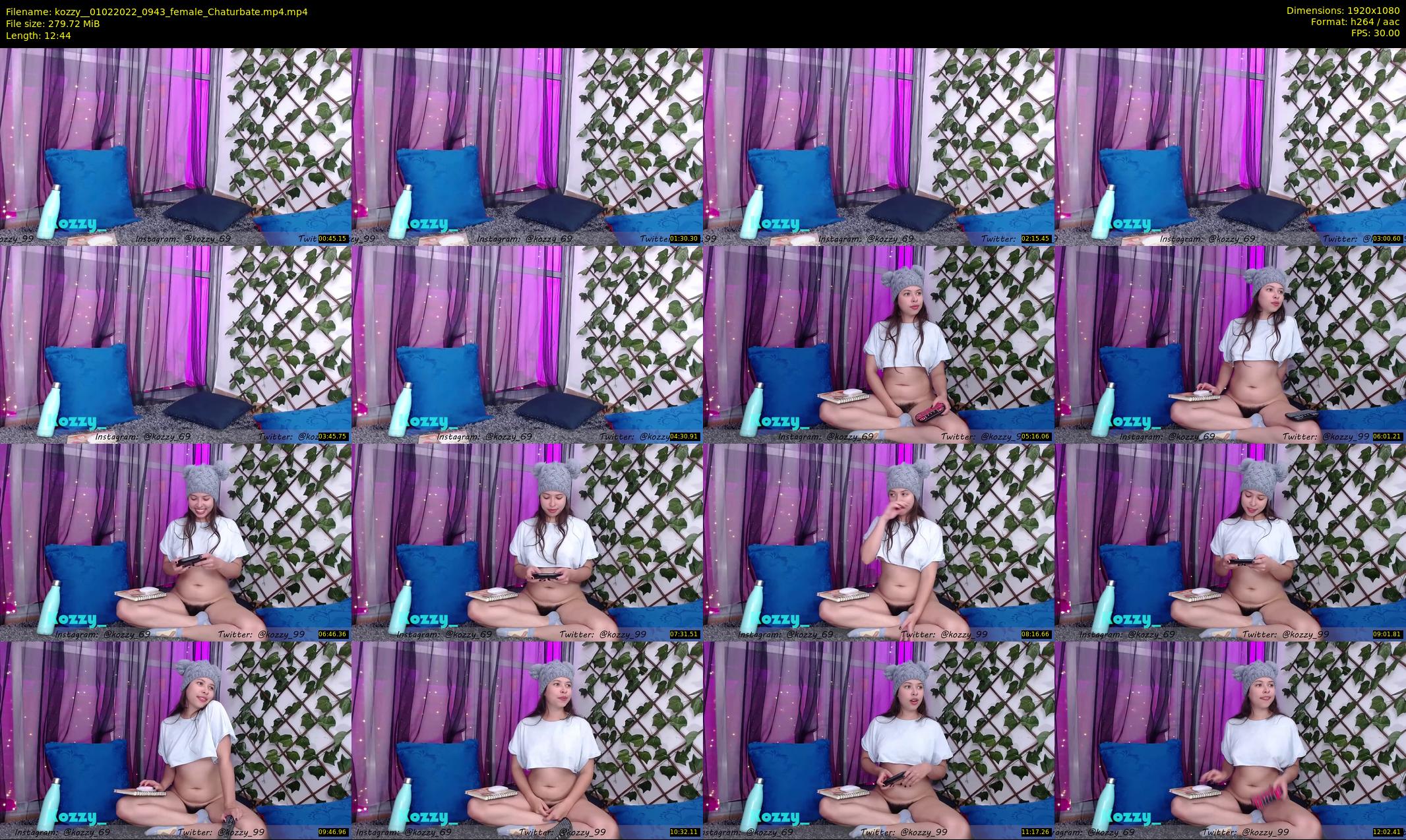 kozzy_ — 13 minute Chaturbate female cam show recording, 1080p, Feb 1, 2022