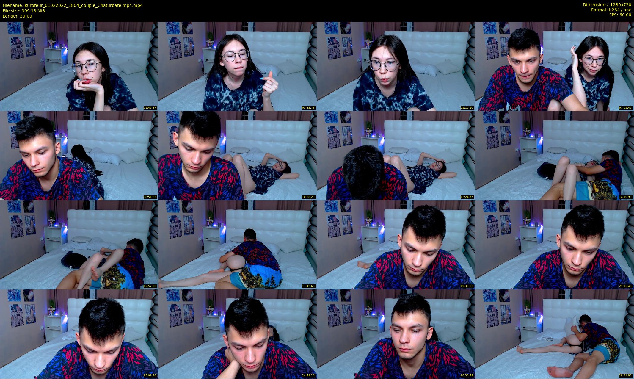 kuroteur — 30 minute Chaturbate couple cam show recording, 720p, Feb 1, 2022