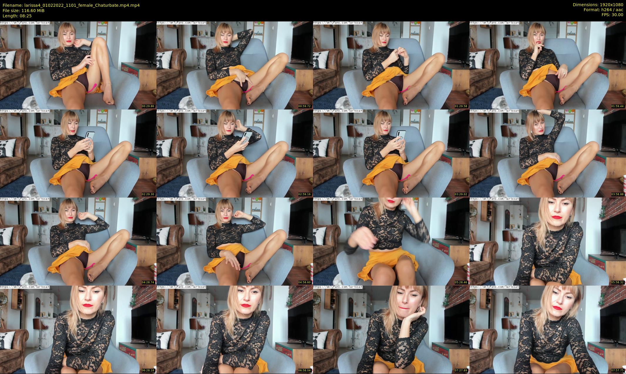 larissa4 — 9 minute Chaturbate female cam show recording, 1080p, Feb 1, 2022