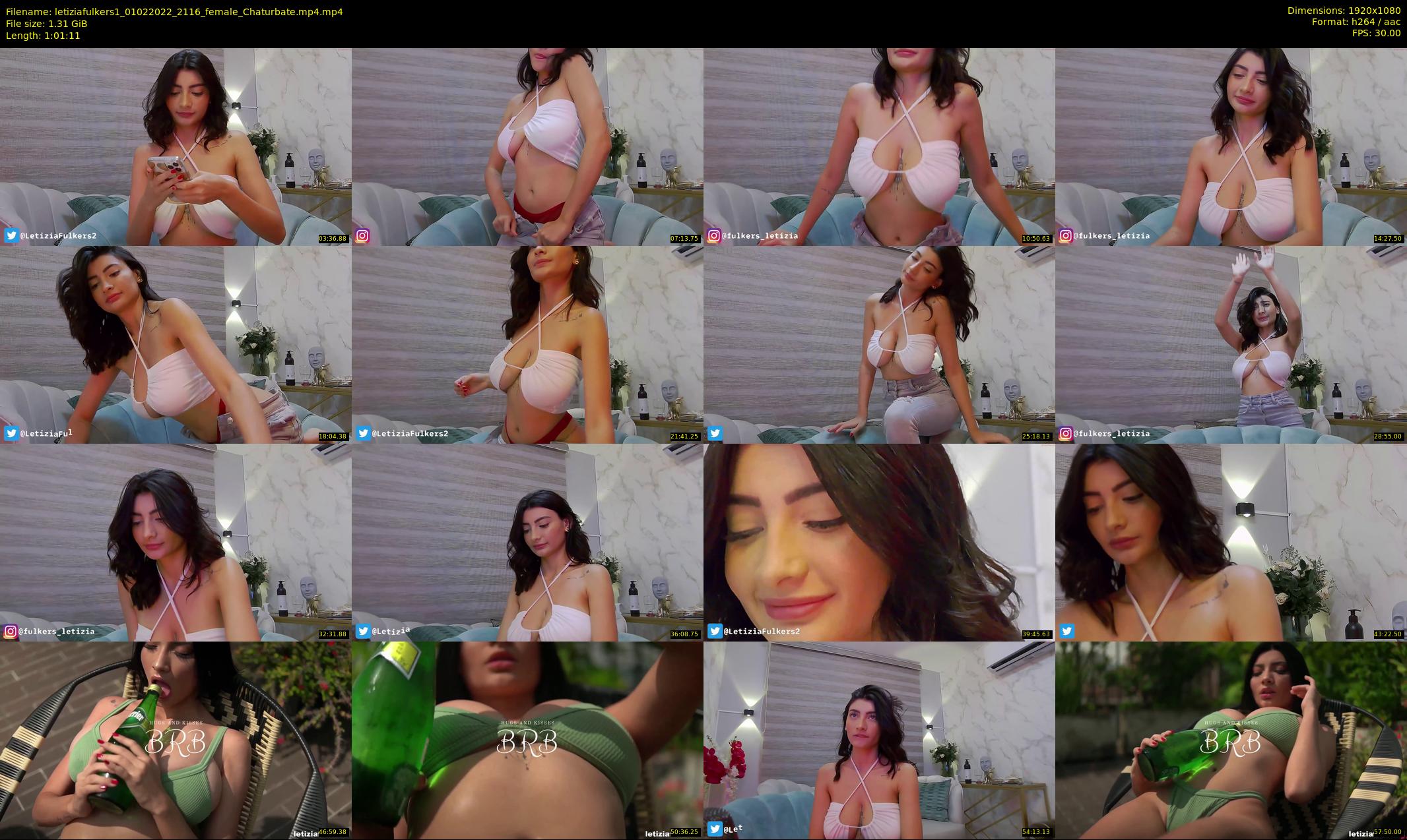 letiziafulkers1 — 62 minute Chaturbate female cam show recording, 1080p, Feb 1, 2022