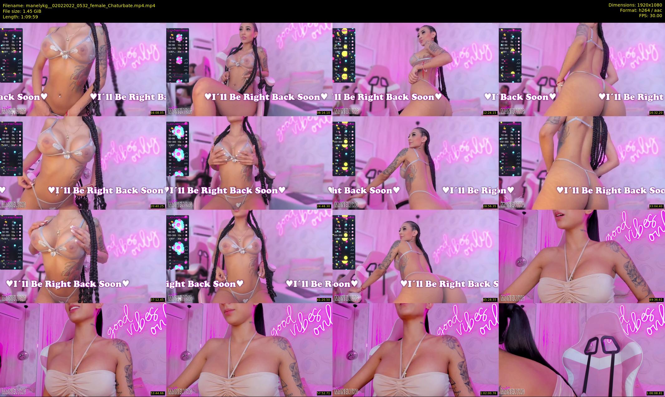 manelykg_ — 70 minute Chaturbate female cam show recording, 1080p, Feb 2, 2022