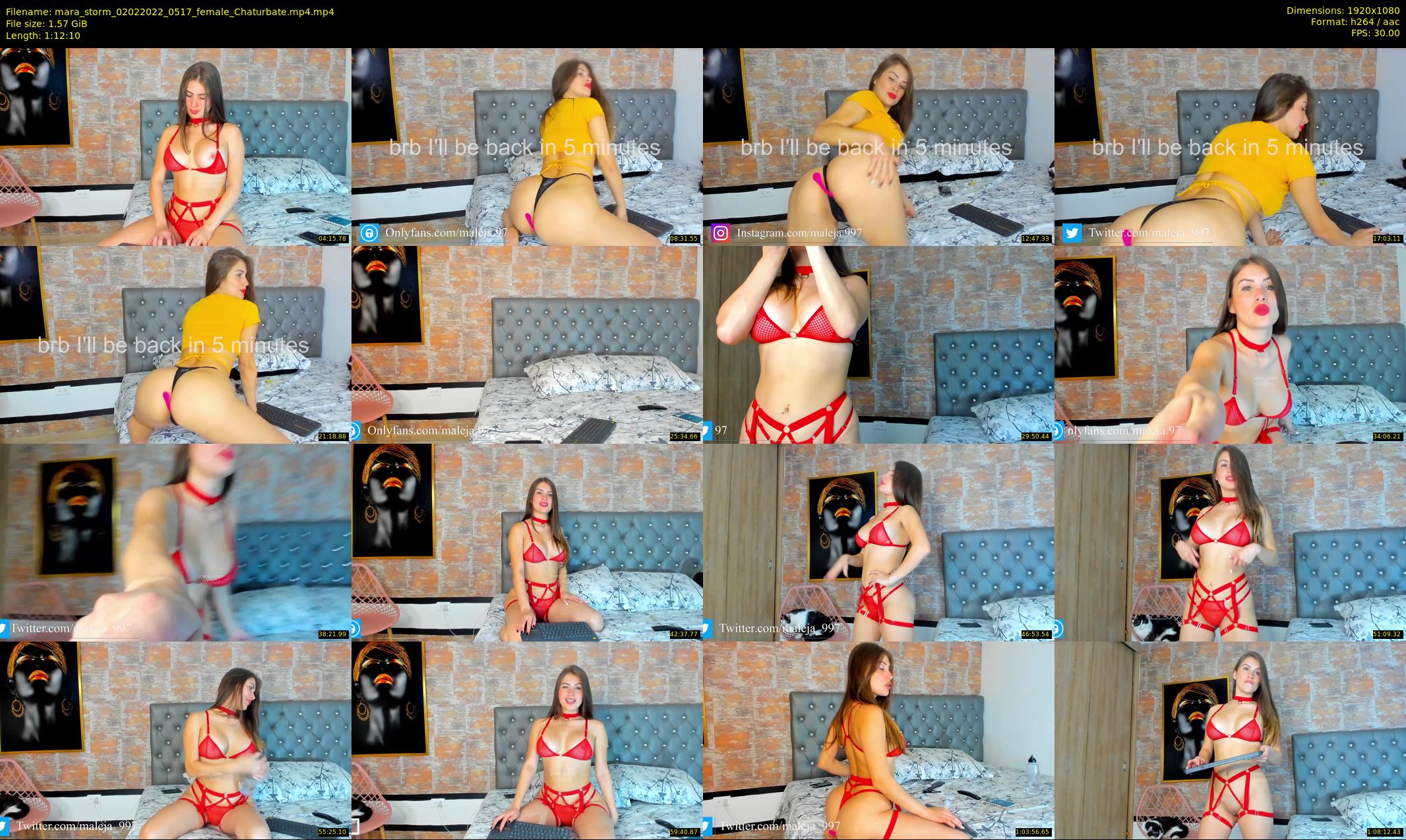 mara_storm — 73 minute Chaturbate female cam show recording, 1080p, Feb 2, 2022