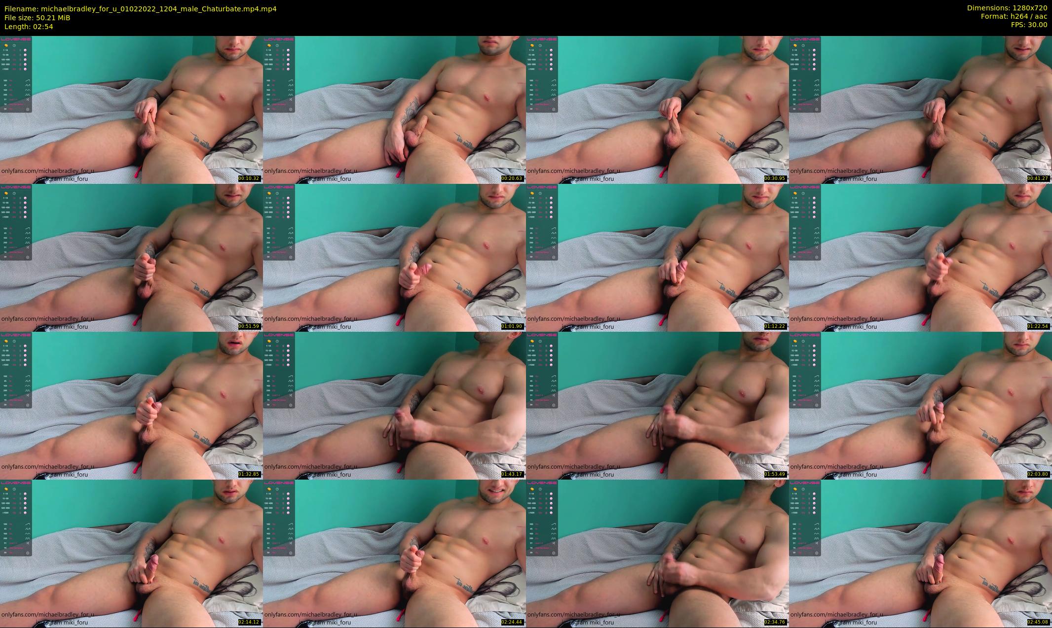 michaelbradley_for_u — 3 minute Chaturbate male cam show recording, 720p, Feb 1, 2022