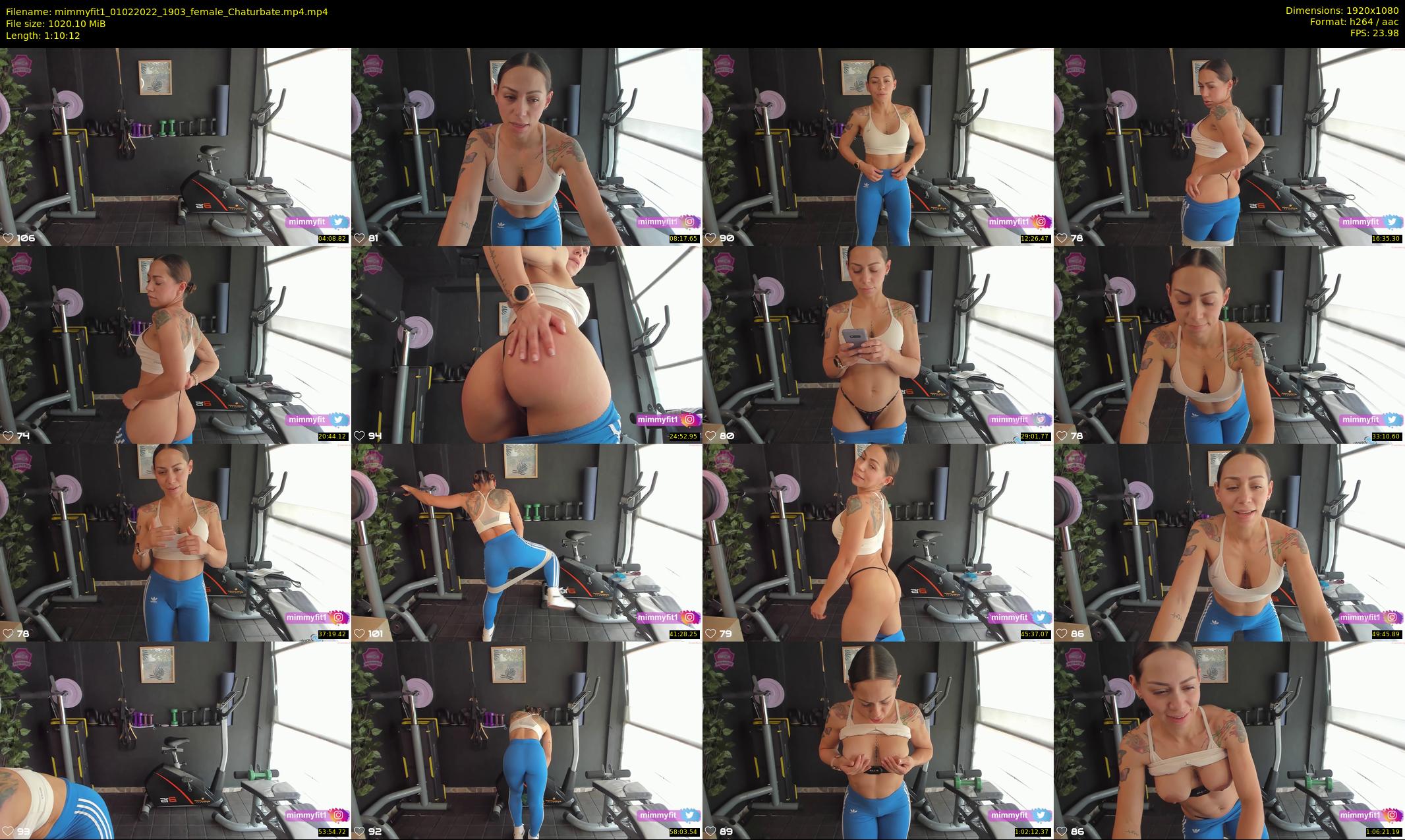 mimmyfit1 — 71 minute Chaturbate female cam show recording, 1080p, Feb 1, 2022