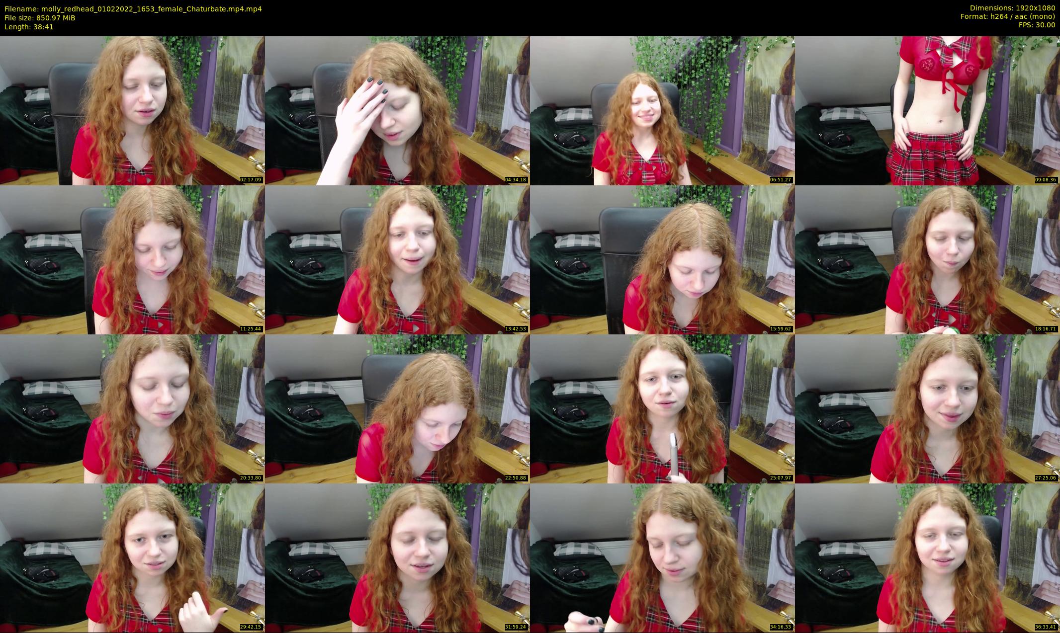molly_redhead — 39 minute Chaturbate female cam show recording, 1080p, Feb 1, 2022