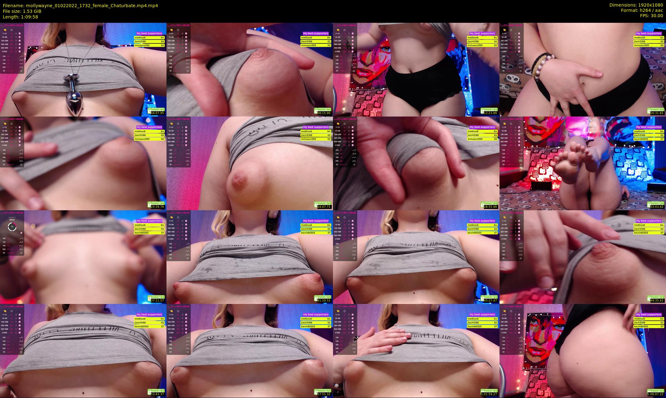mollywayne — 70 minute Chaturbate female cam show recording, 1080p, Feb 1, 2022